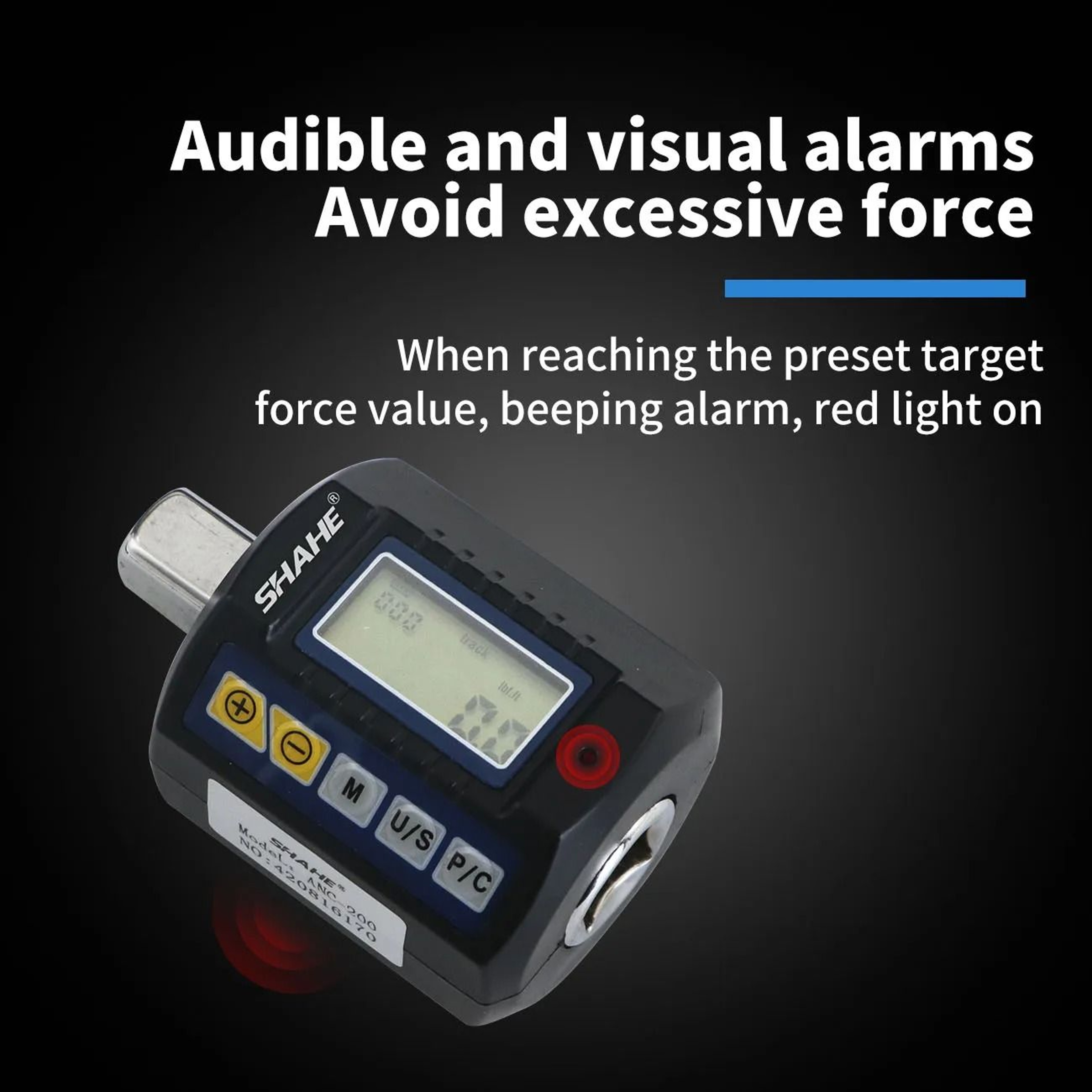 Precision Digital Torque Wrench Adapter With LCD Display 5