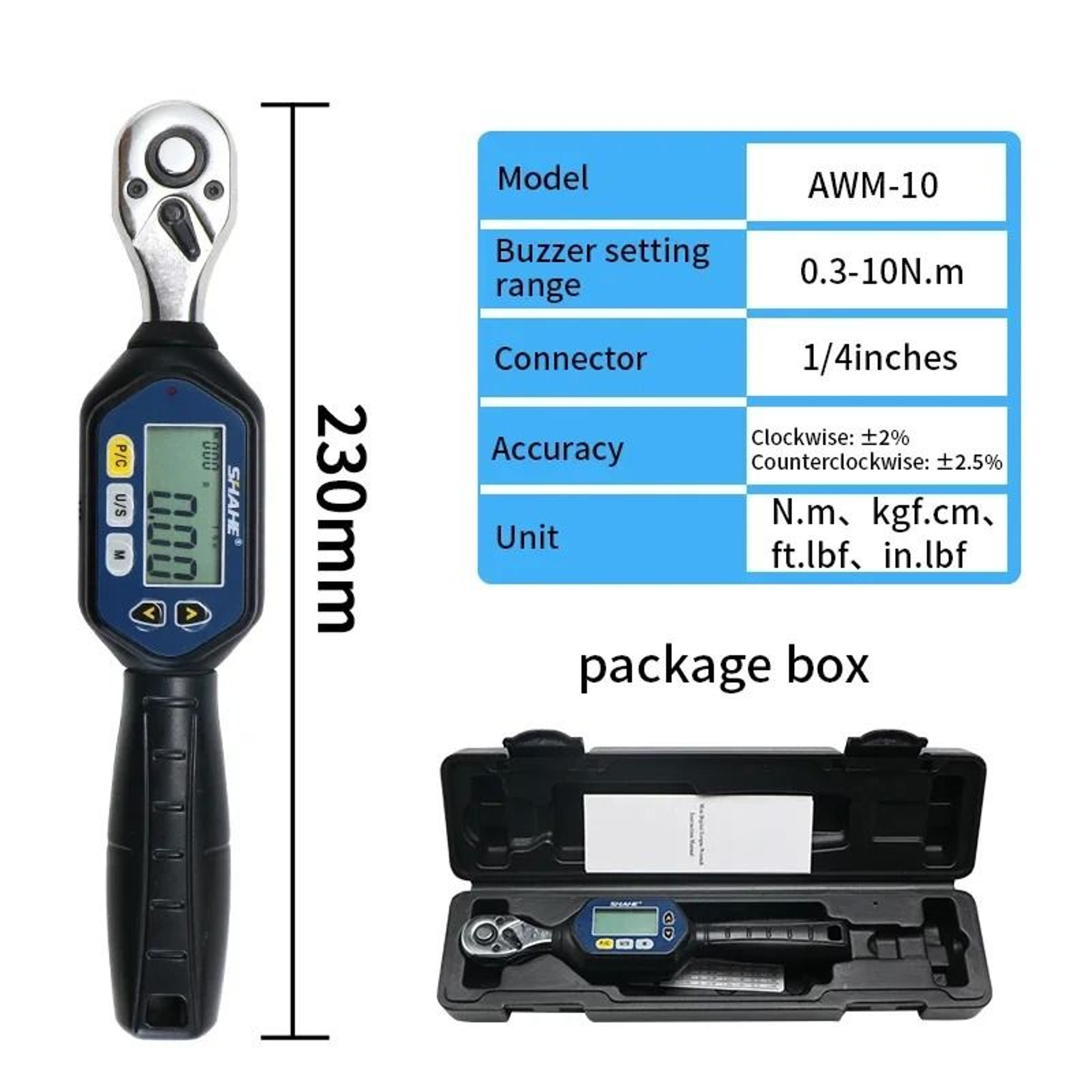 Mini Digital Torque Wrench With Adjustable Precision Control 1