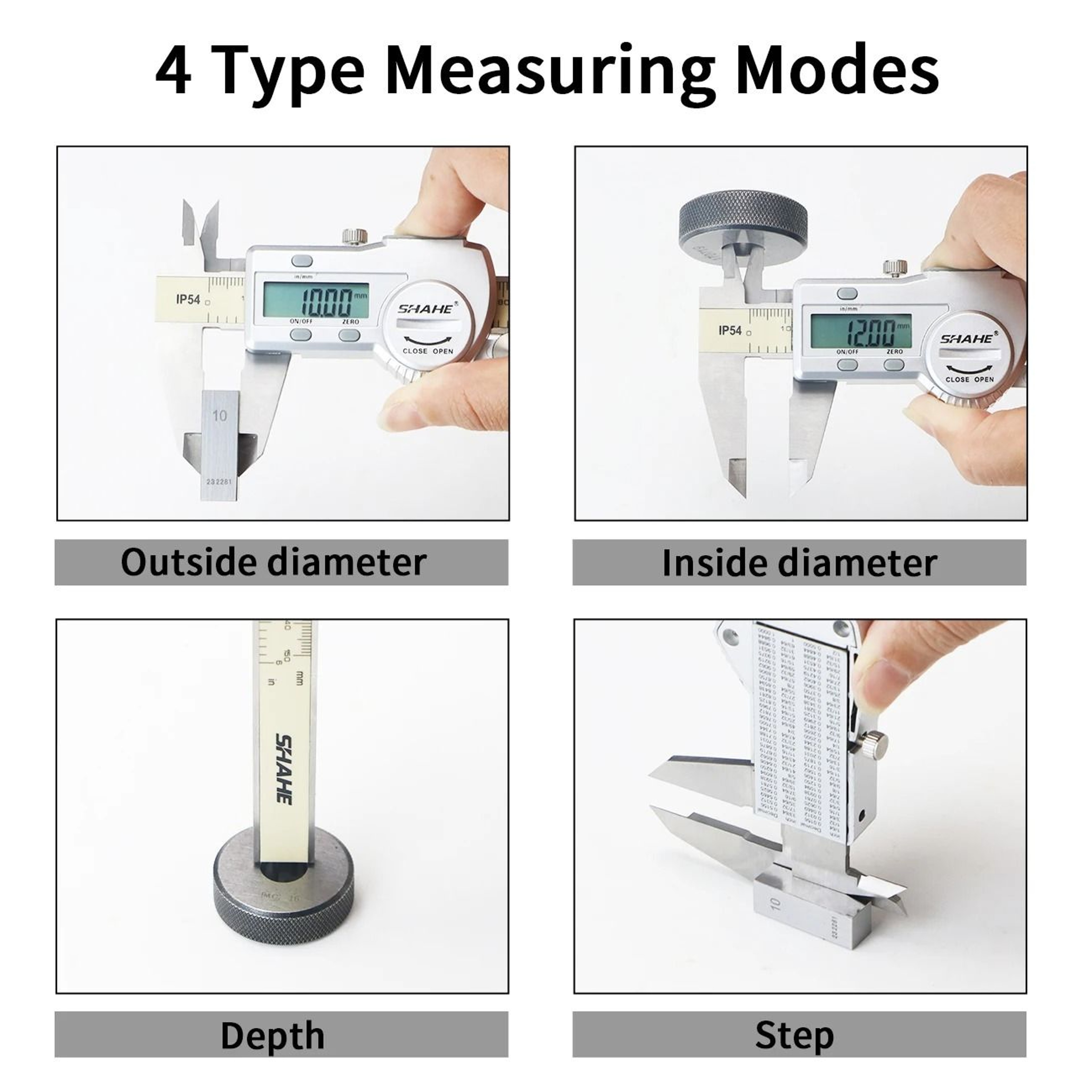 150mm IP54 Digital Vernier Caliper With Stainless Steel Ruler 2