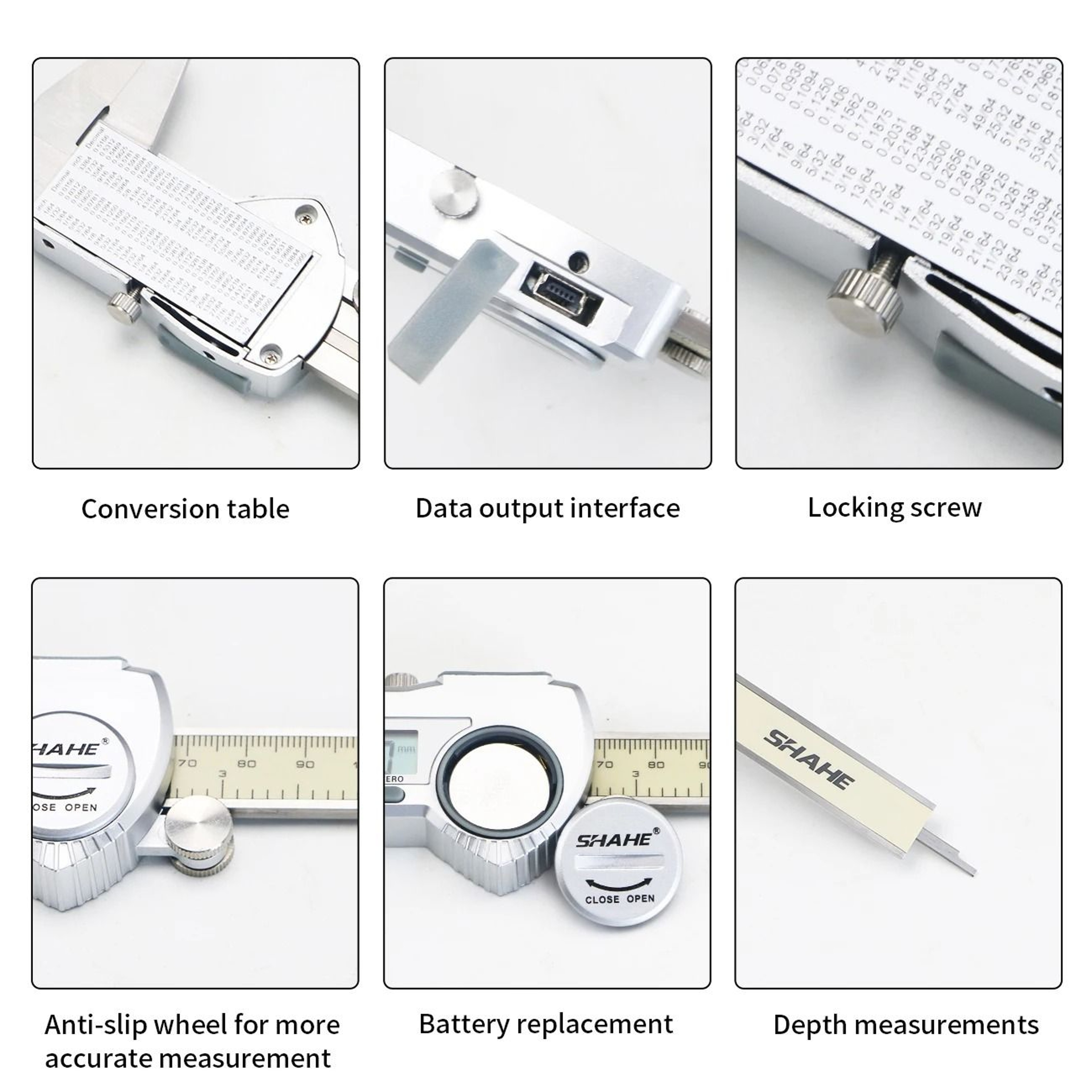 150mm IP54 Digital Vernier Caliper With Stainless Steel Ruler 1