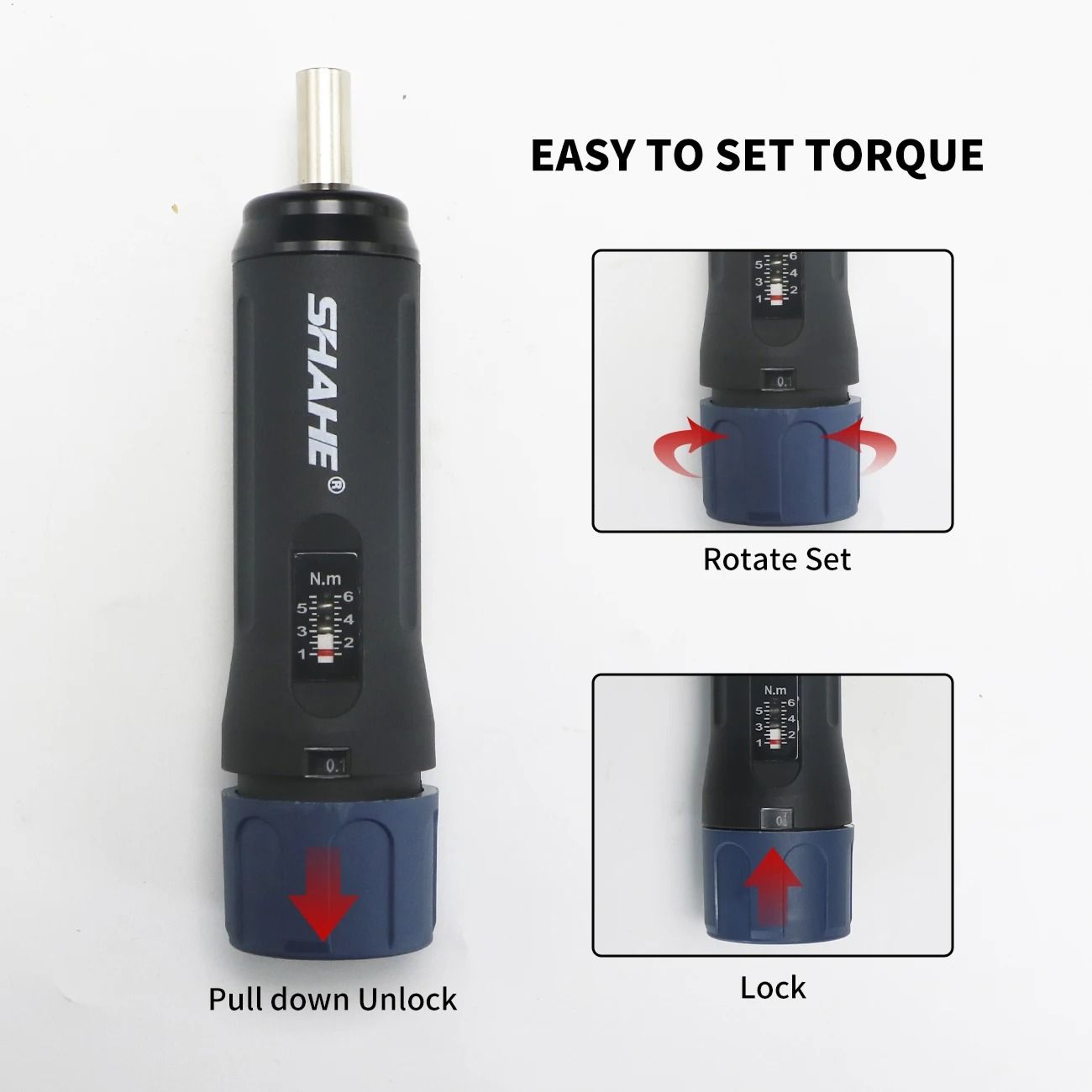 Professional Adjustable Torque Screwdriver With Precision Click Control 6
