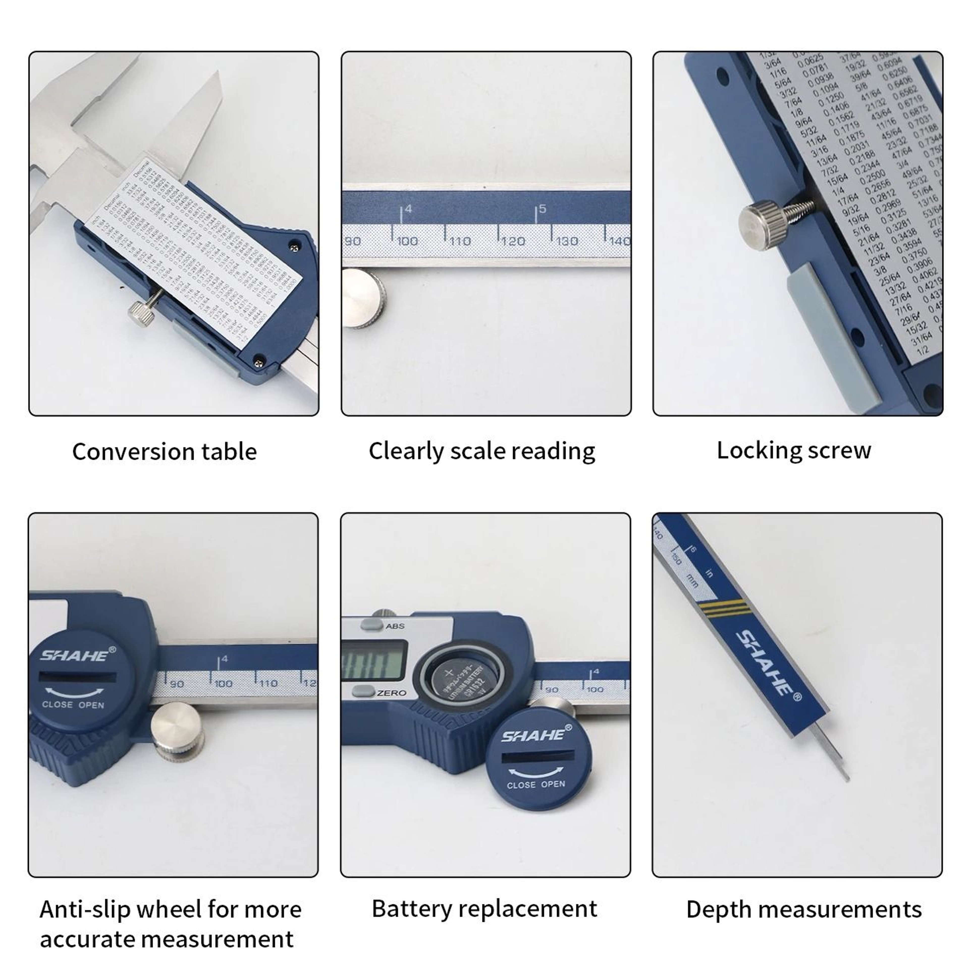 IP54 Stainless Steel Electronic Caliper With Precision LCD Display 3