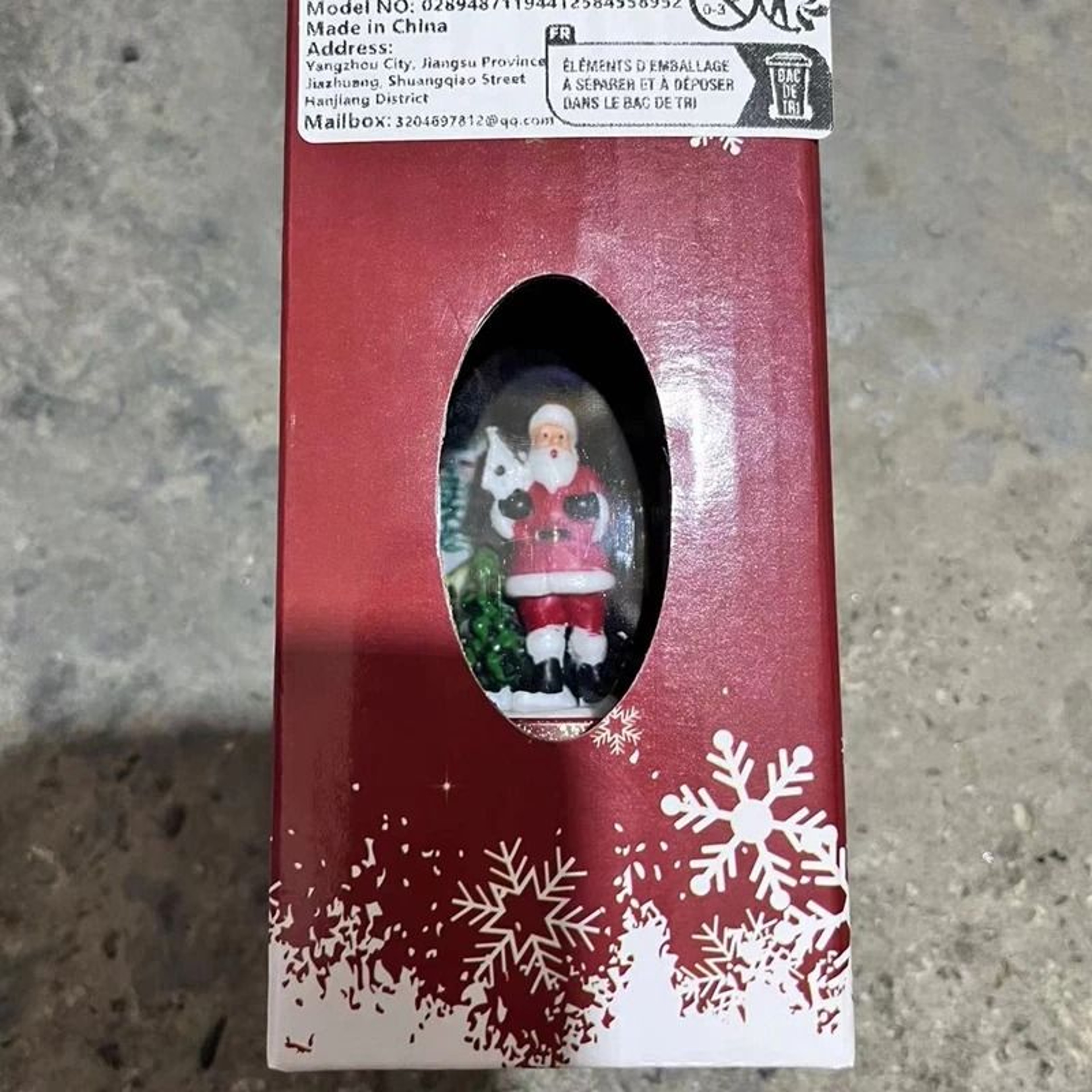 Vintage Christmas Phone Booth LED Light With Santa And Snowman 5