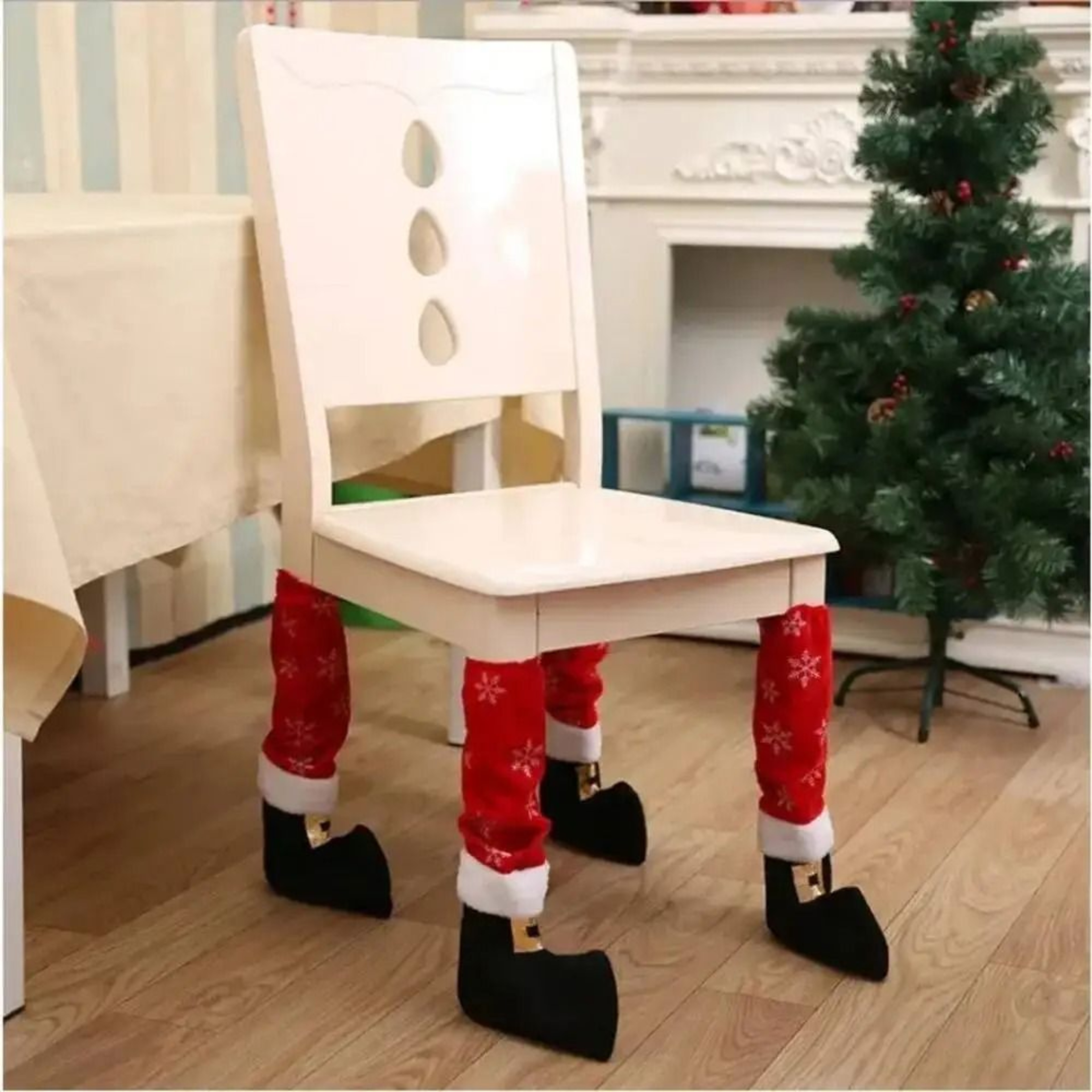Festive Christmas Chair Leg Socks And Table Feet Protectors 0