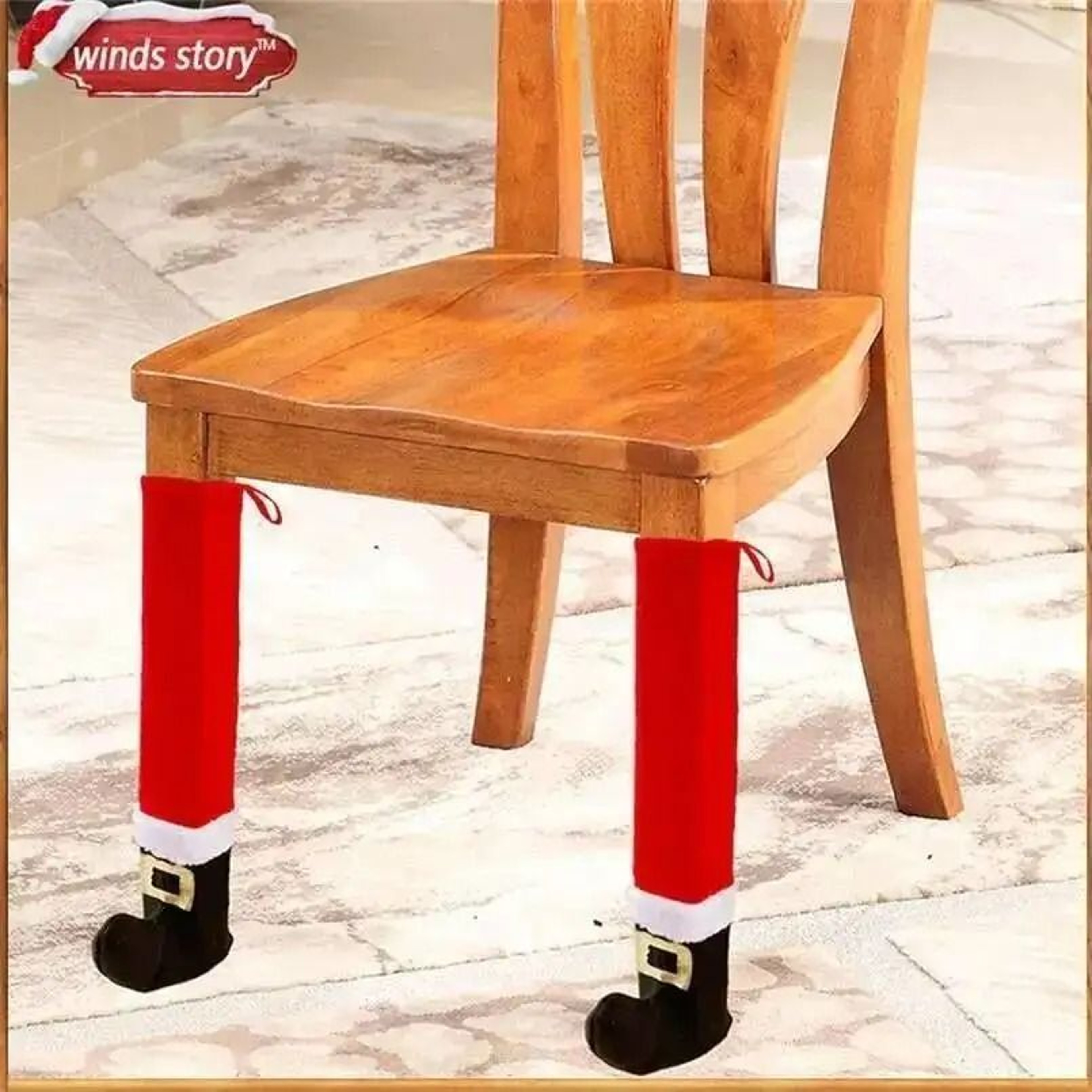 Festive Christmas Chair Leg Socks And Table Feet Protectors 9