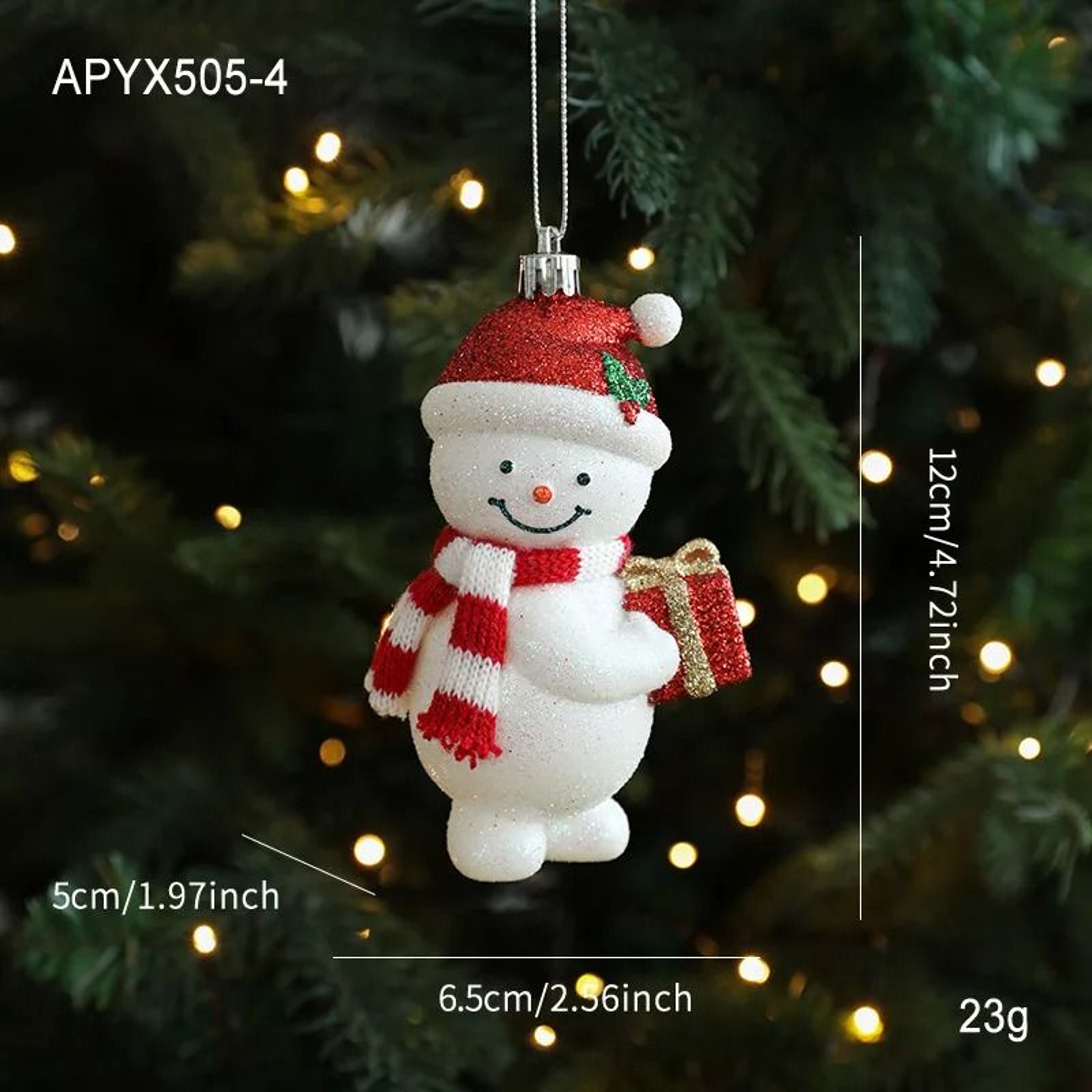 Cute Red And White Christmas Tree Hanging Ornaments For Festive Home Decor 1