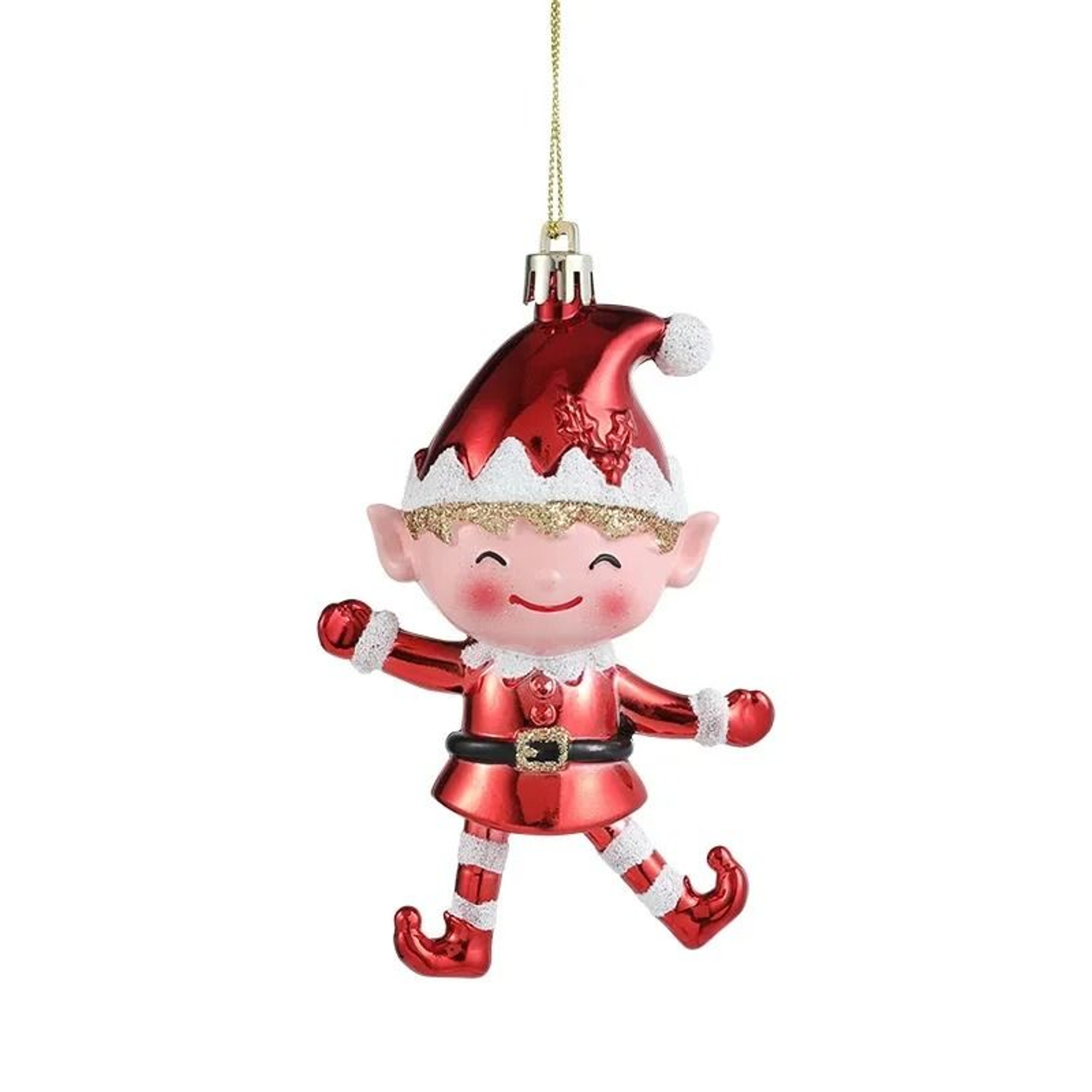 Cute Red And White Christmas Tree Hanging Ornaments For Festive Home Decor 9