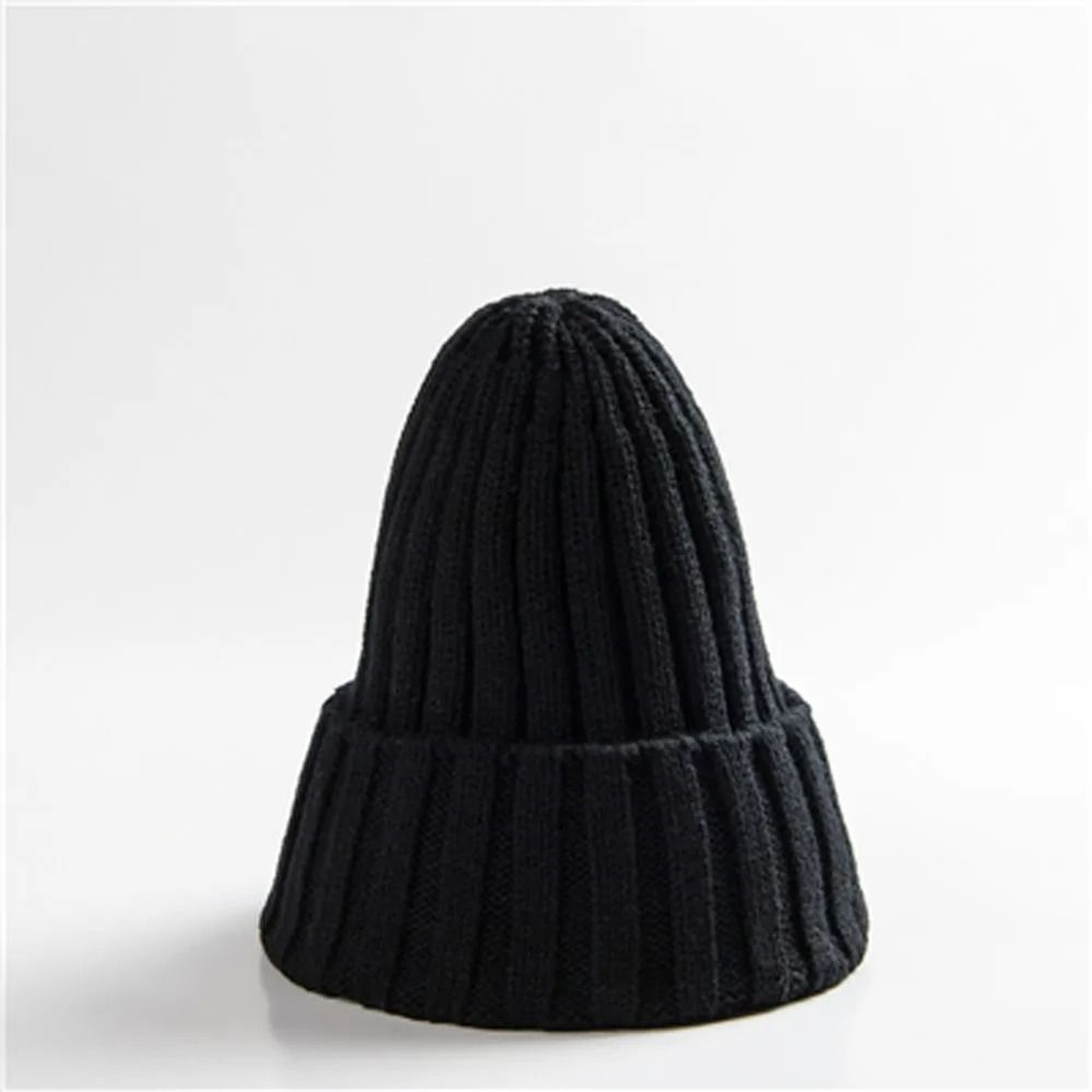 Cozy Unisex Rolled Edge Knit Beanie Hat For Winter Warmth 1