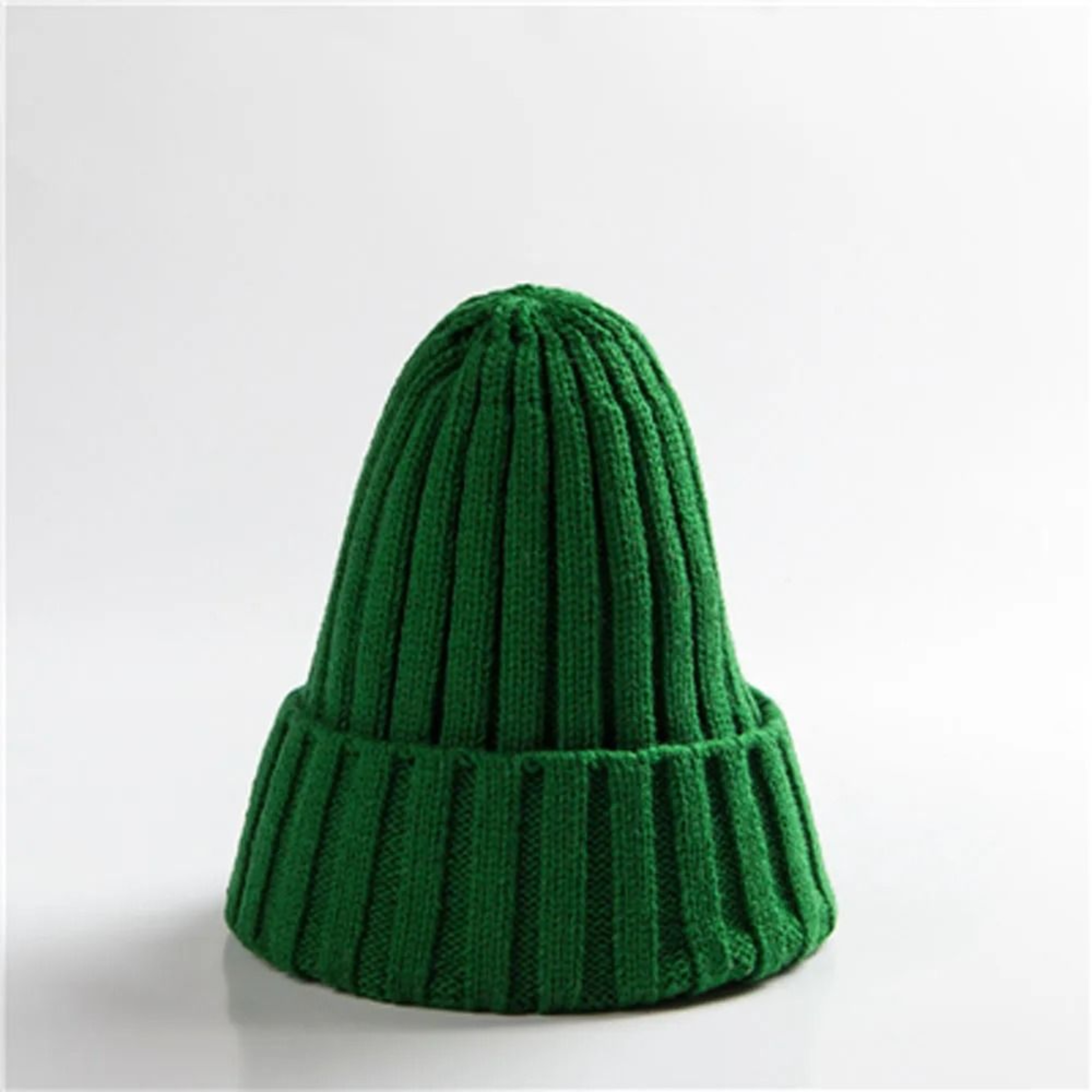 Cozy Unisex Rolled Edge Knit Beanie Hat For Winter Warmth 10