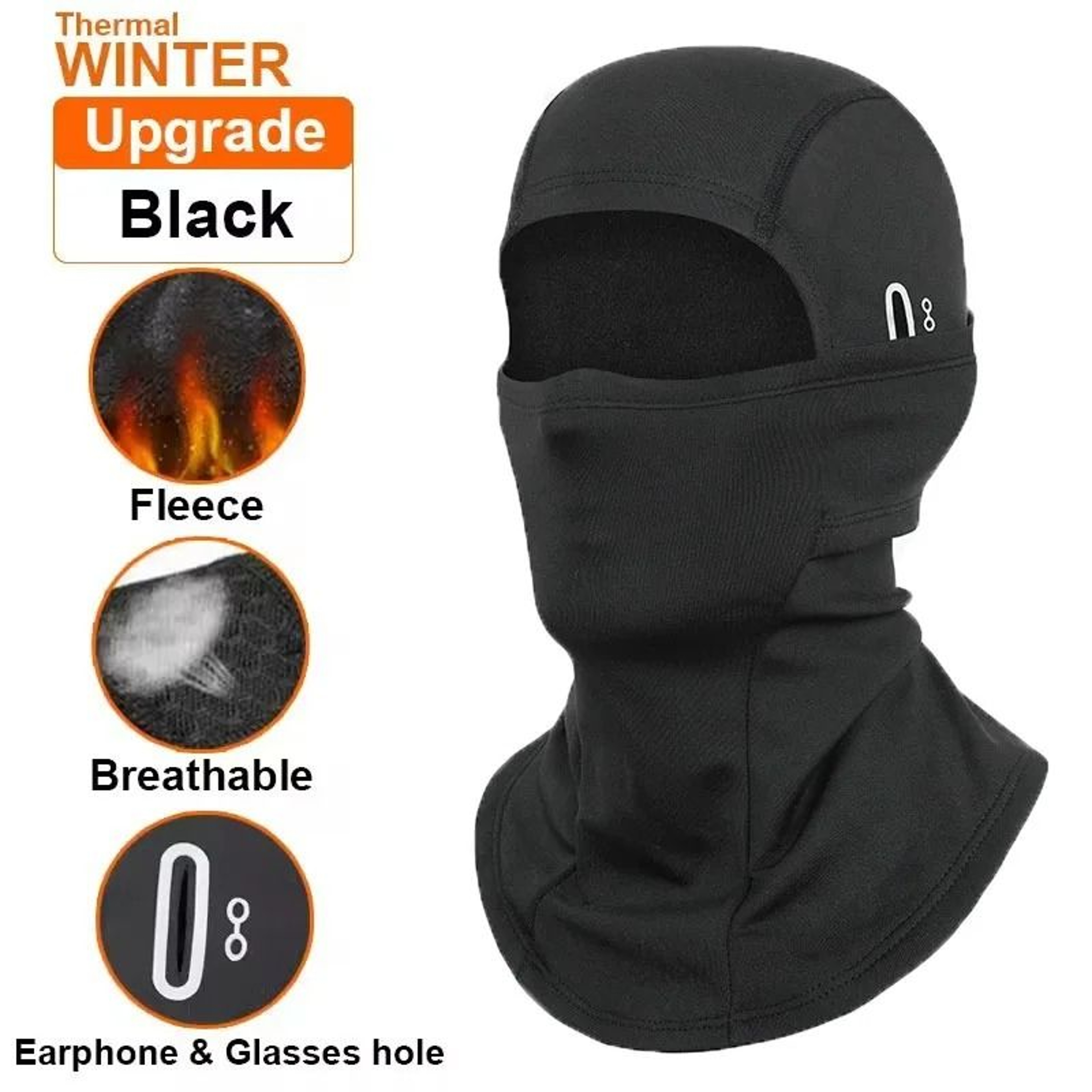 Thermal Fleece Balaclava Full Face Mask For Winter Cycling And Skiing 2