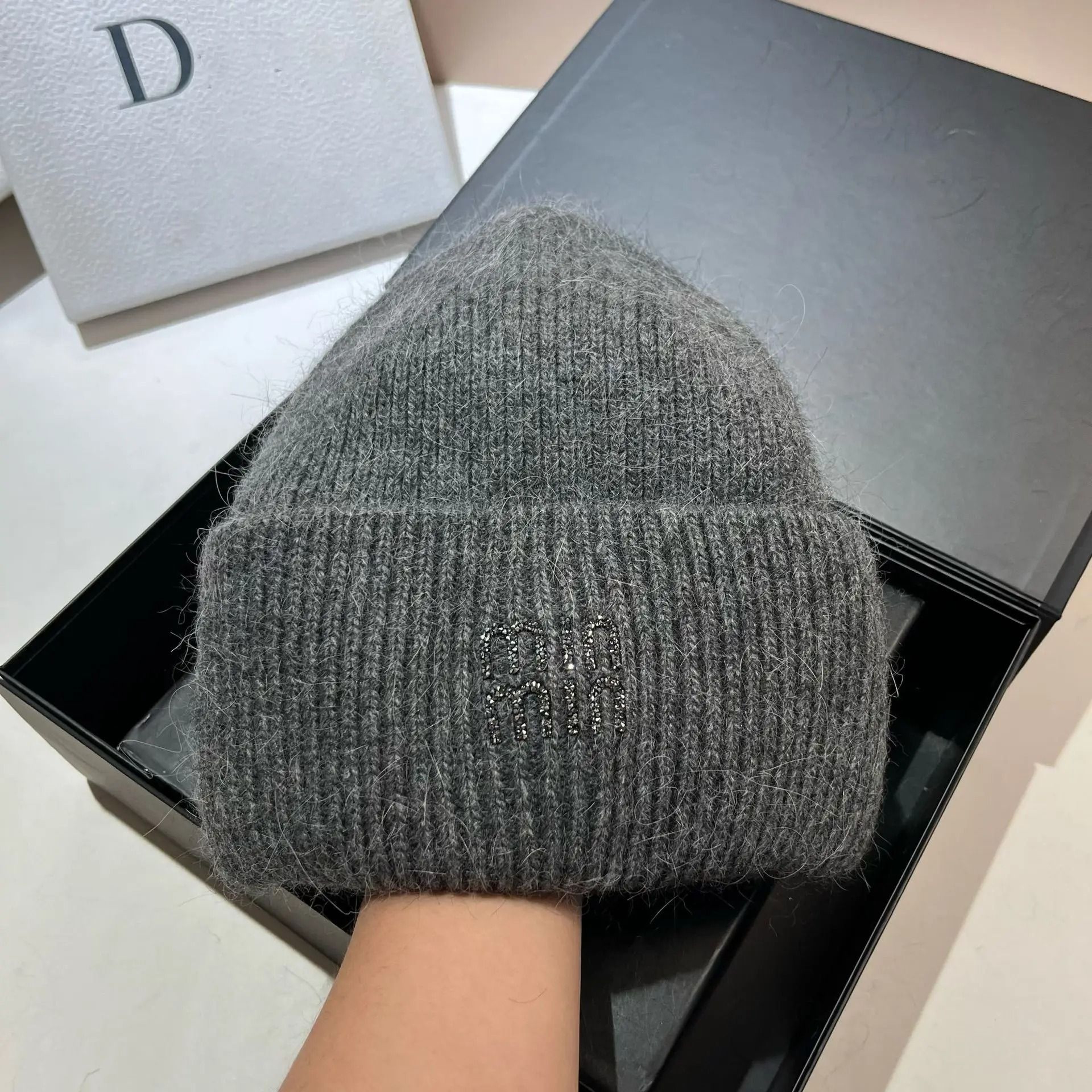 Cozy Korean Style Double Rolled Brim Knit Beanie For Winter Warmth 7