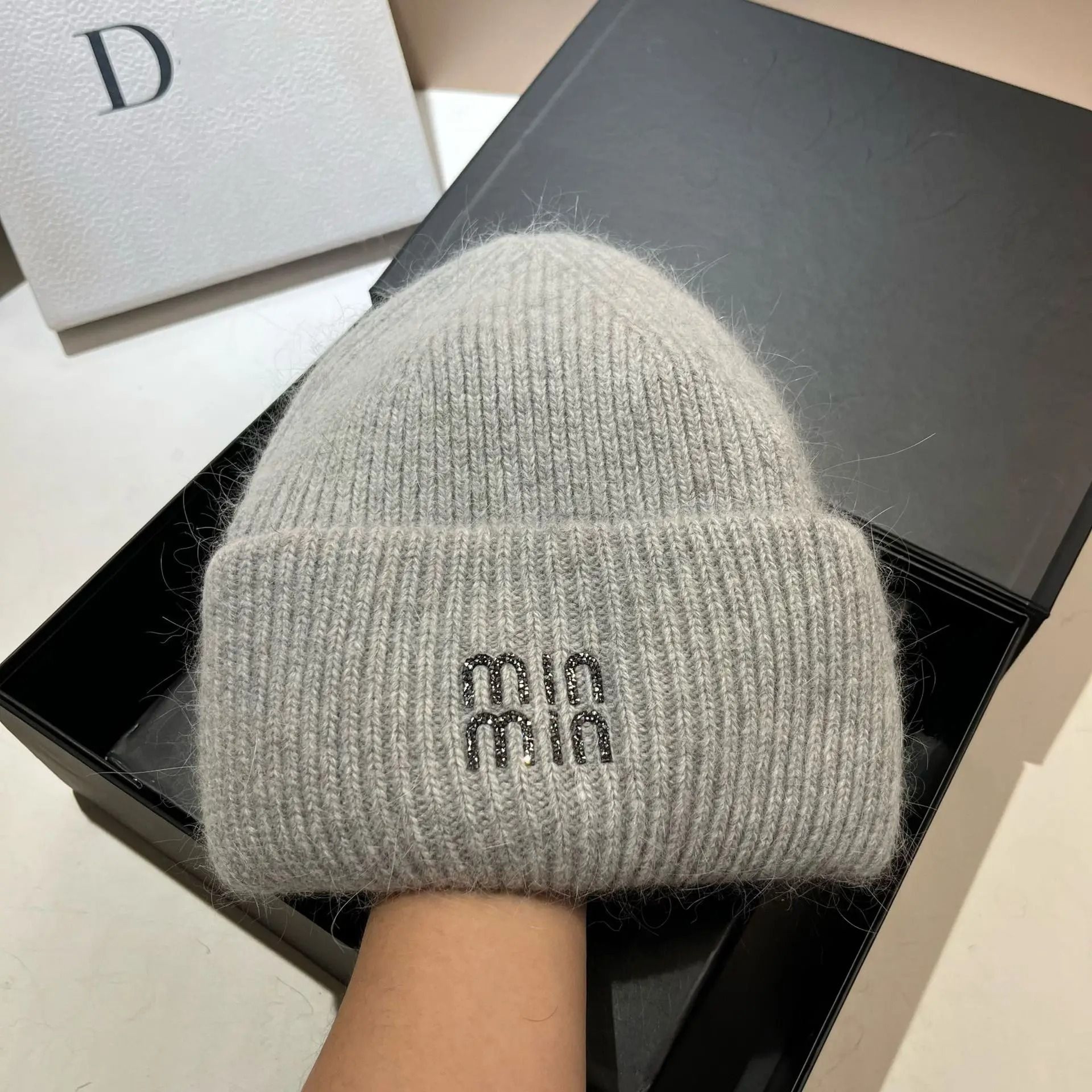 Cozy Korean Style Double Rolled Brim Knit Beanie For Winter Warmth 14