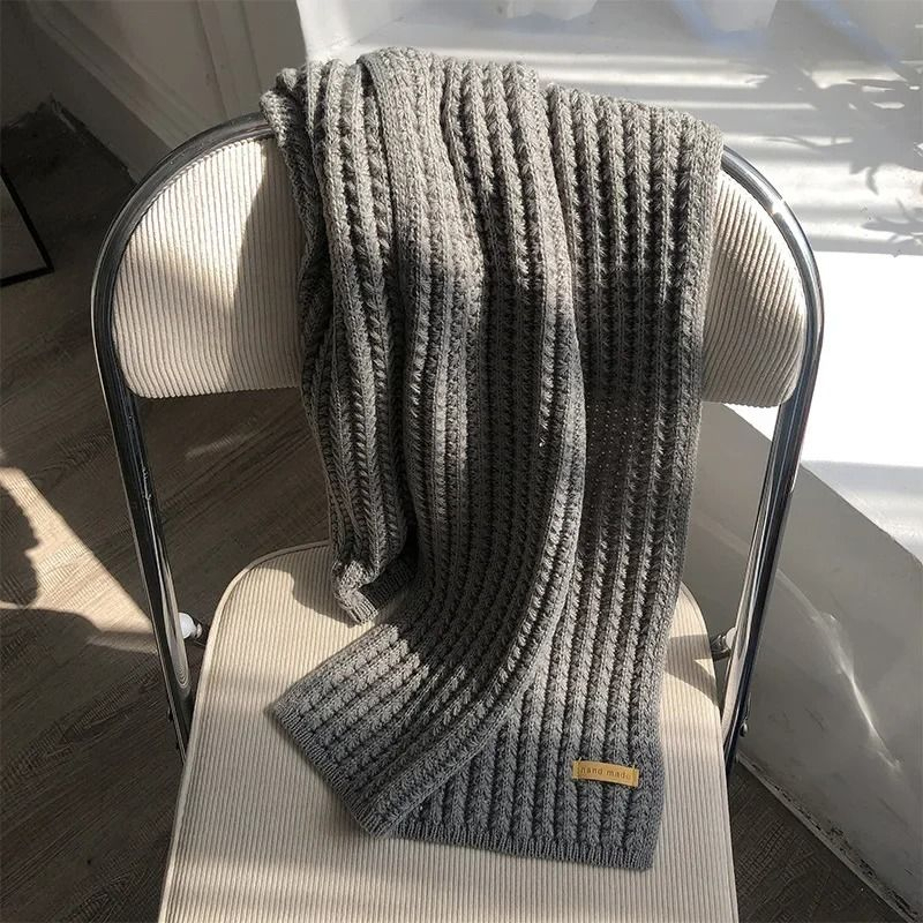 Cozy Chunky Cable Knit Winter Scarf For Men And Women 5