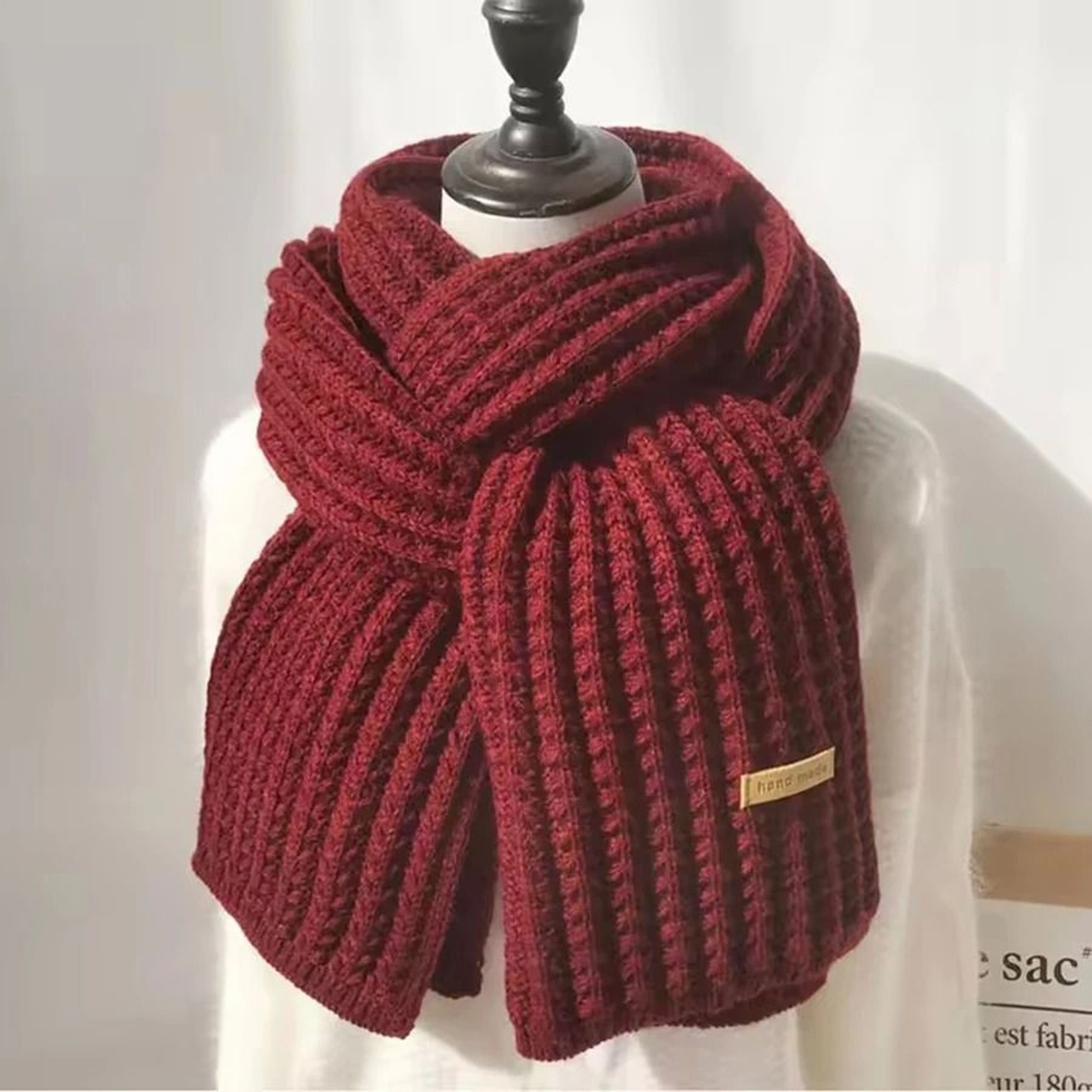 Cozy Chunky Cable Knit Winter Scarf For Men And Women 2