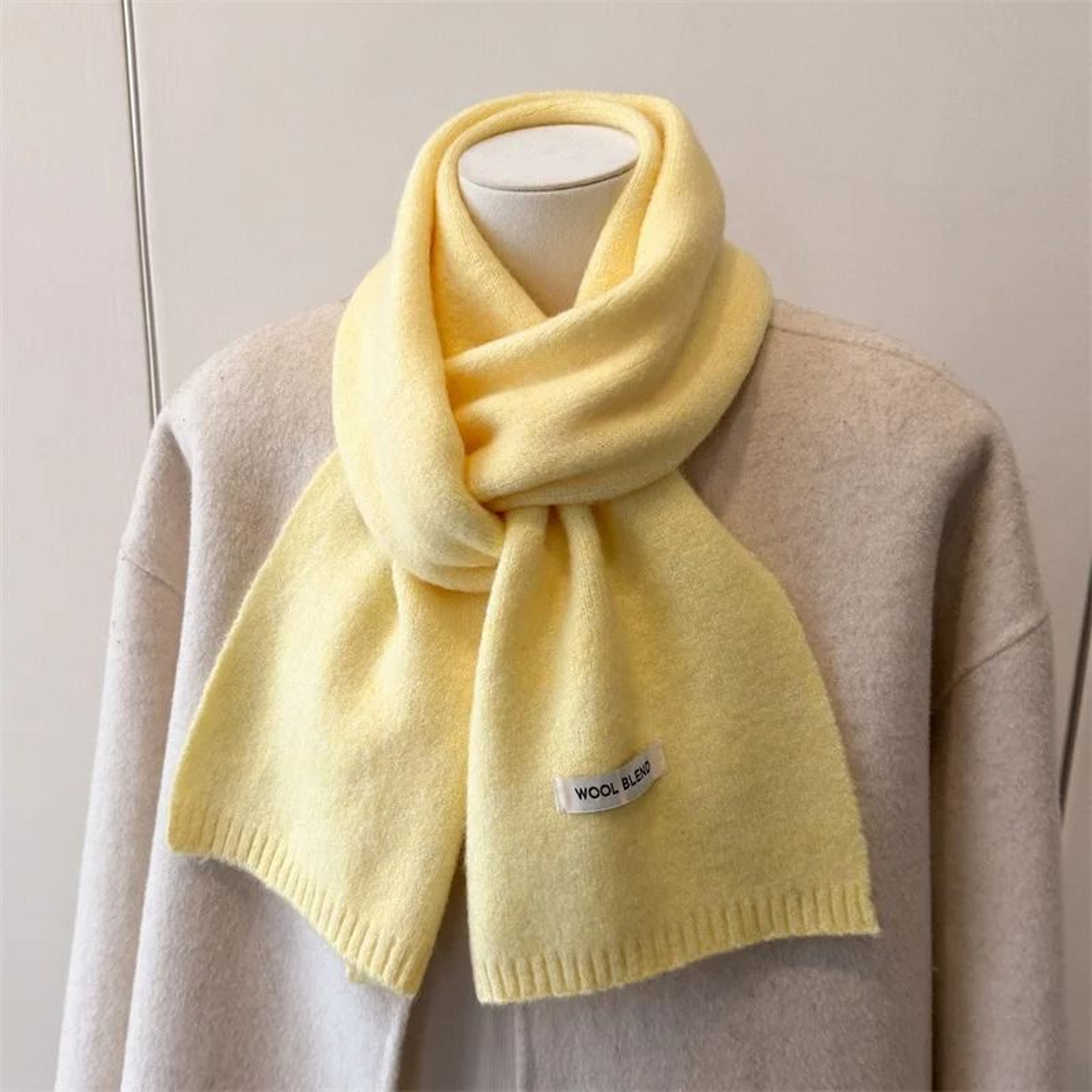 Womens Soft Knitted Winter Scarf  Korean Style Warm Neck Wrap 2