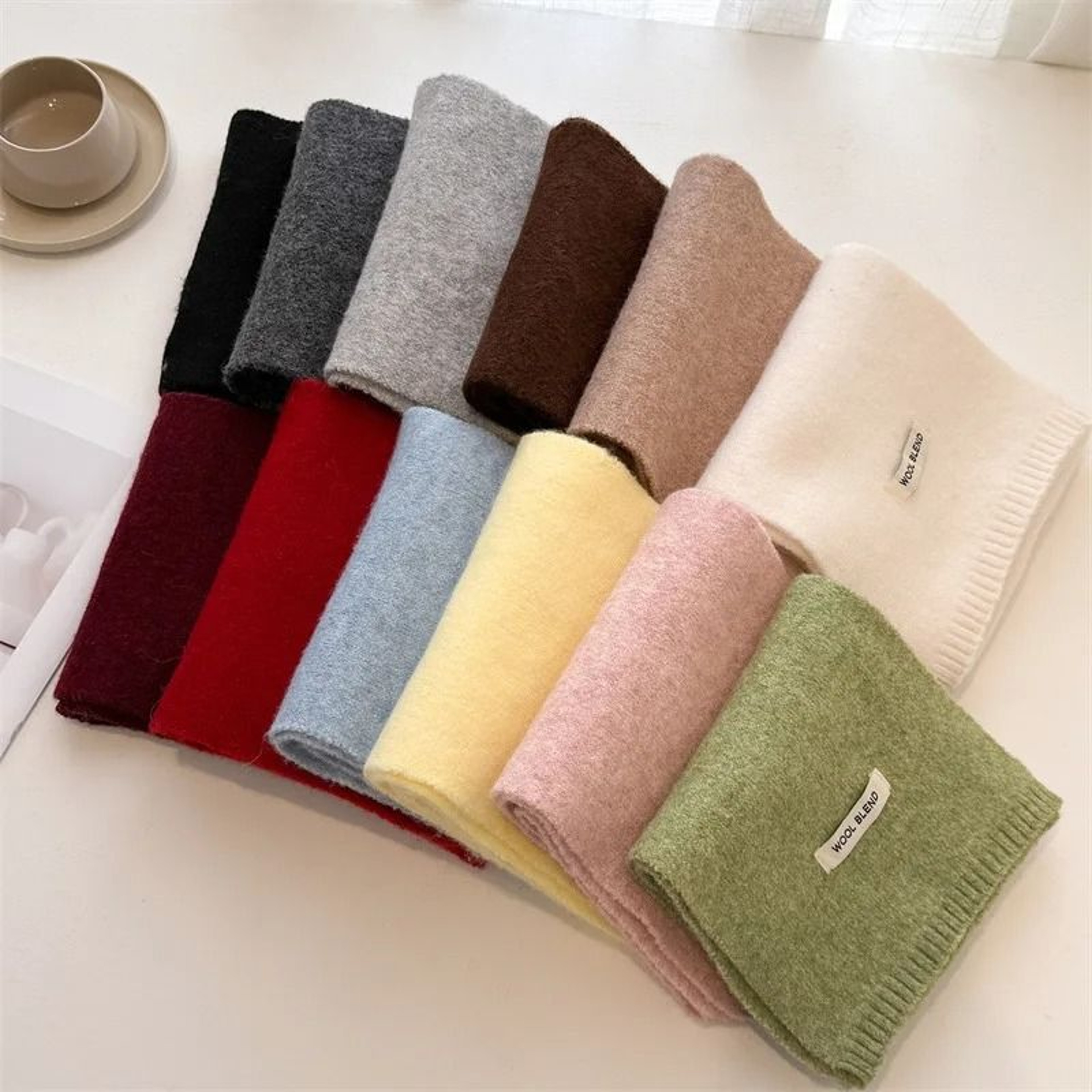 Womens Soft Knitted Winter Scarf  Korean Style Warm Neck Wrap 13