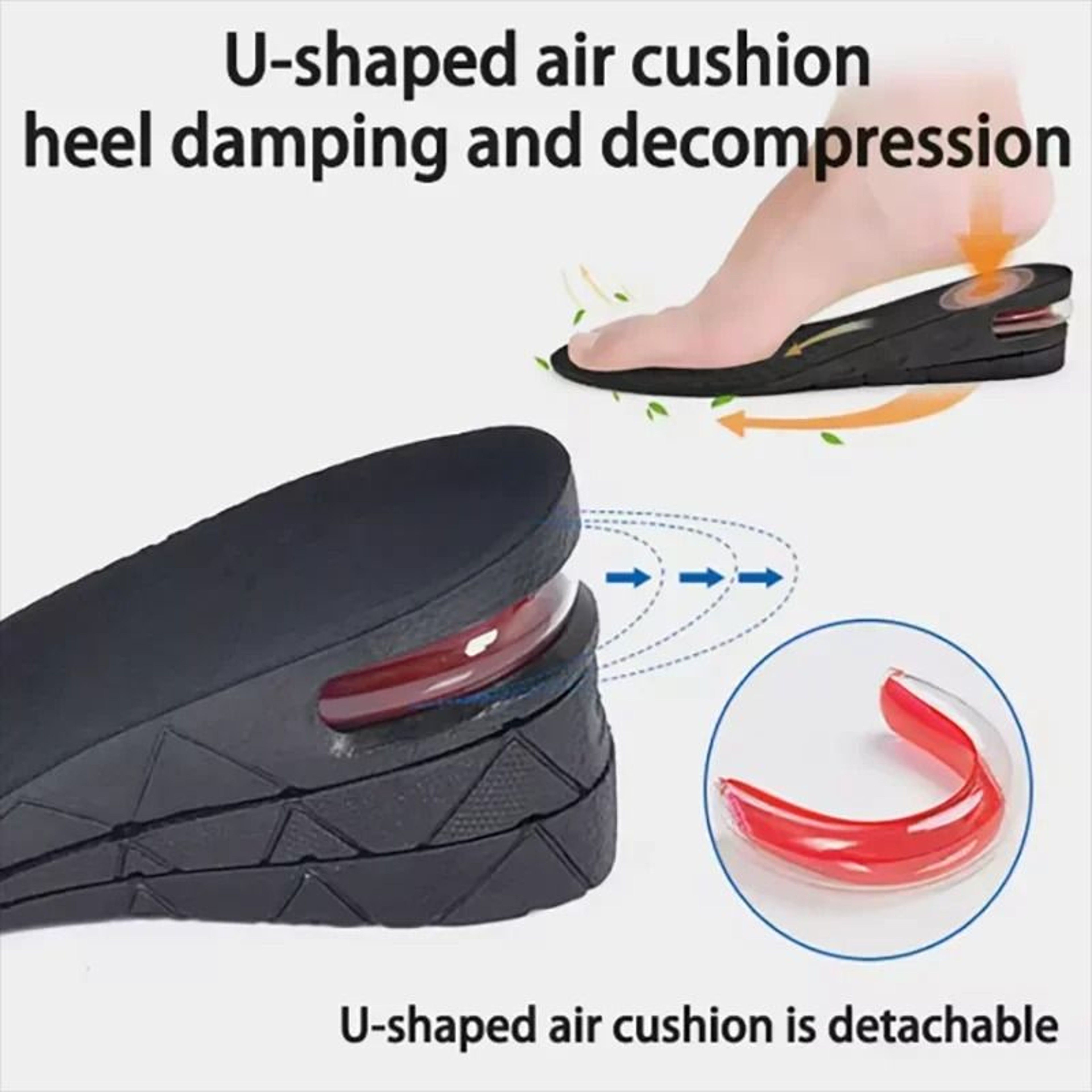 Adjustable Height Increase Insoles With Air Cushion 5