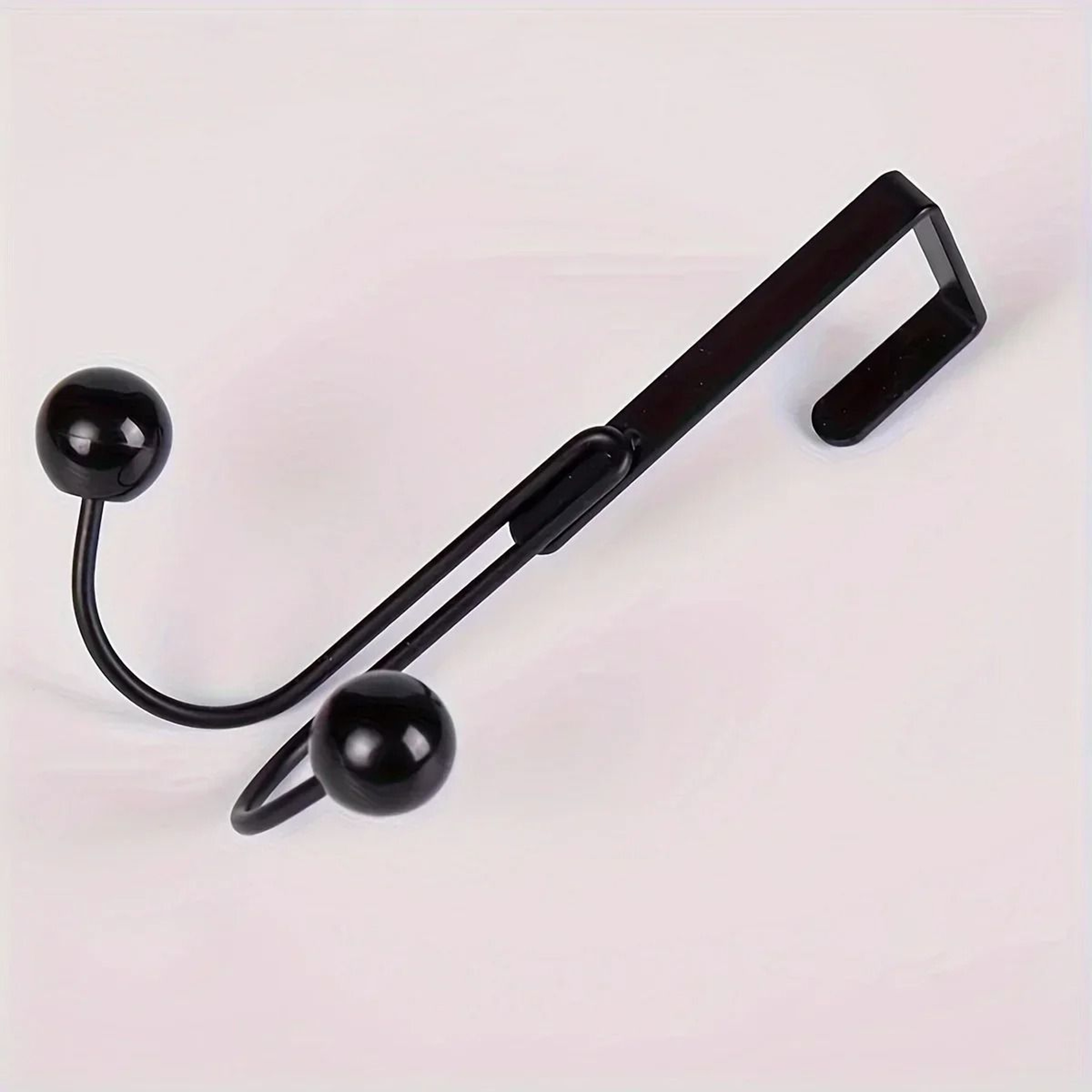 Over Door Double Hook Hanger No Drill Space Saving Storage Organizer 2