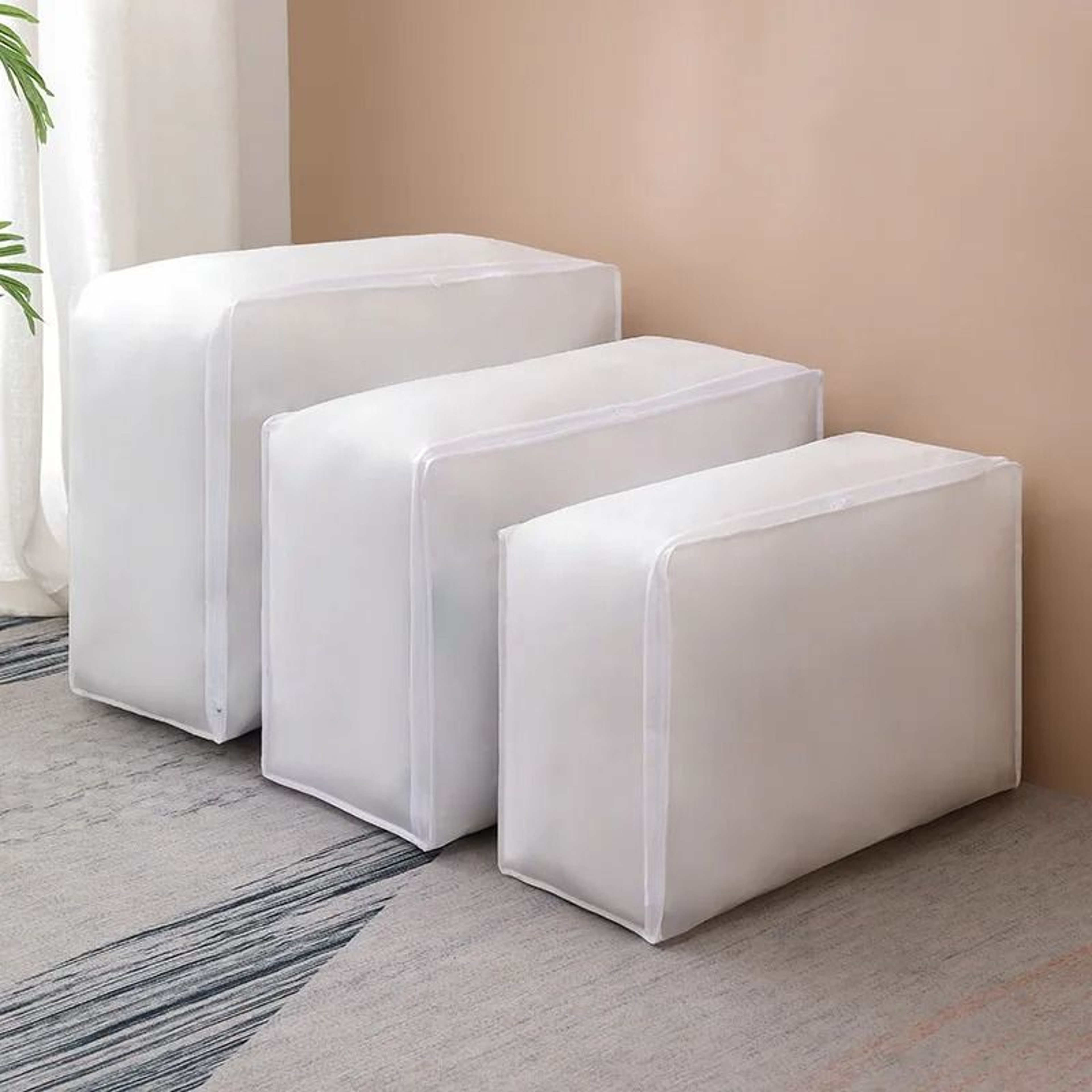 Large Zippered Storage Bag For Clothes Bedding Blankets And Closet Organization 5