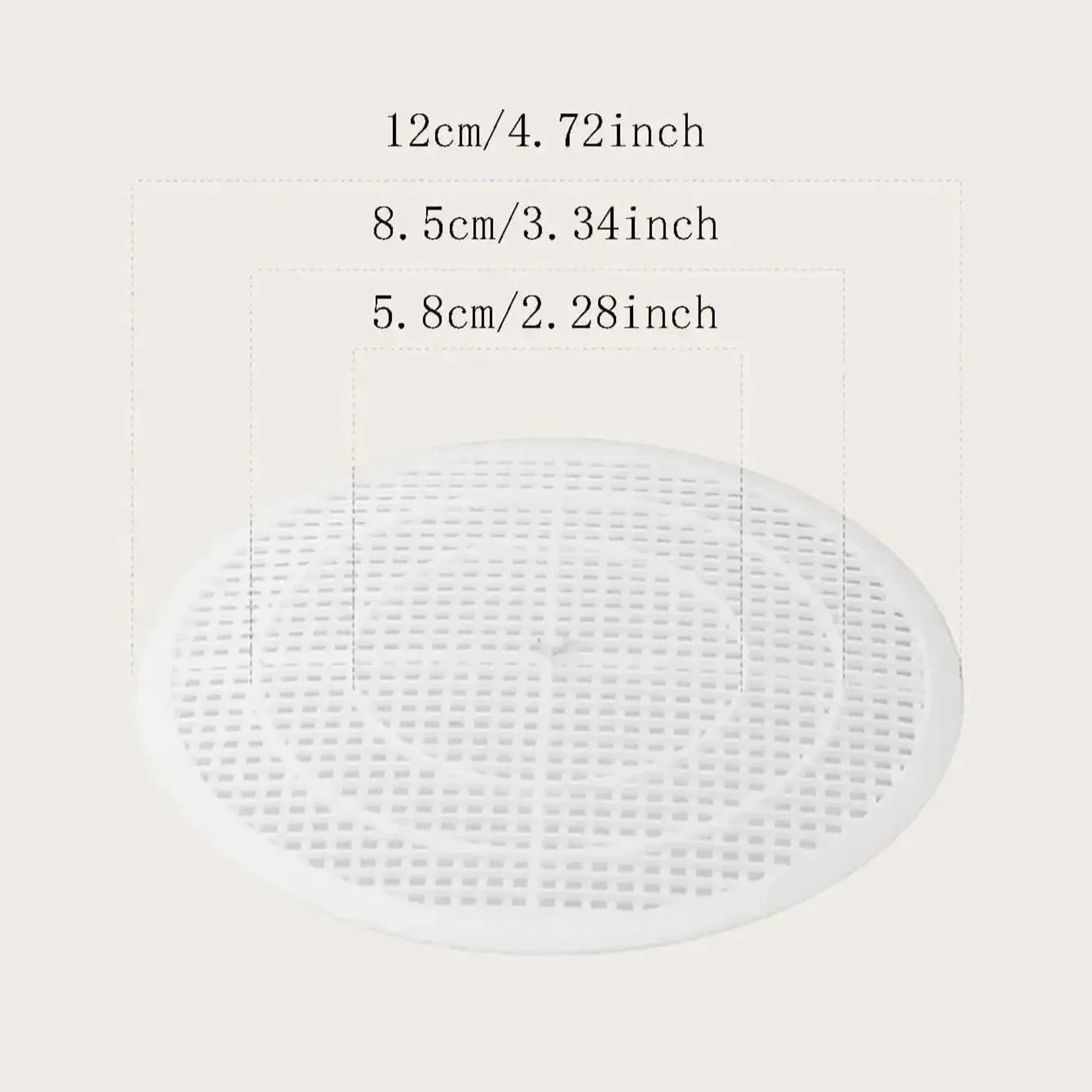2 Pack Square Shower Drain Covers Hair Catcher For Clog Prevention 1