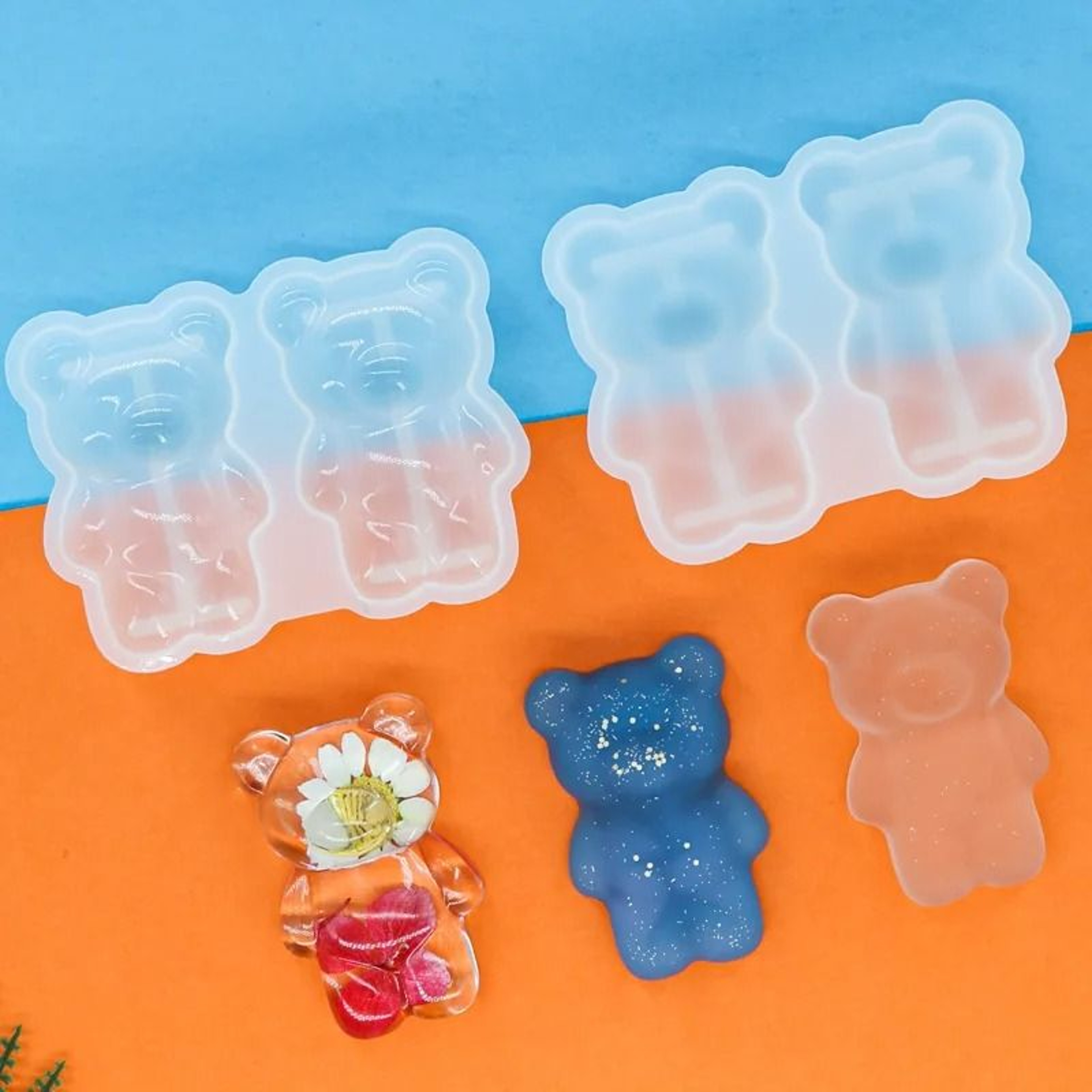 DIY Bear Silicone Resin Mold For Crystal Figurines And Crafts 8