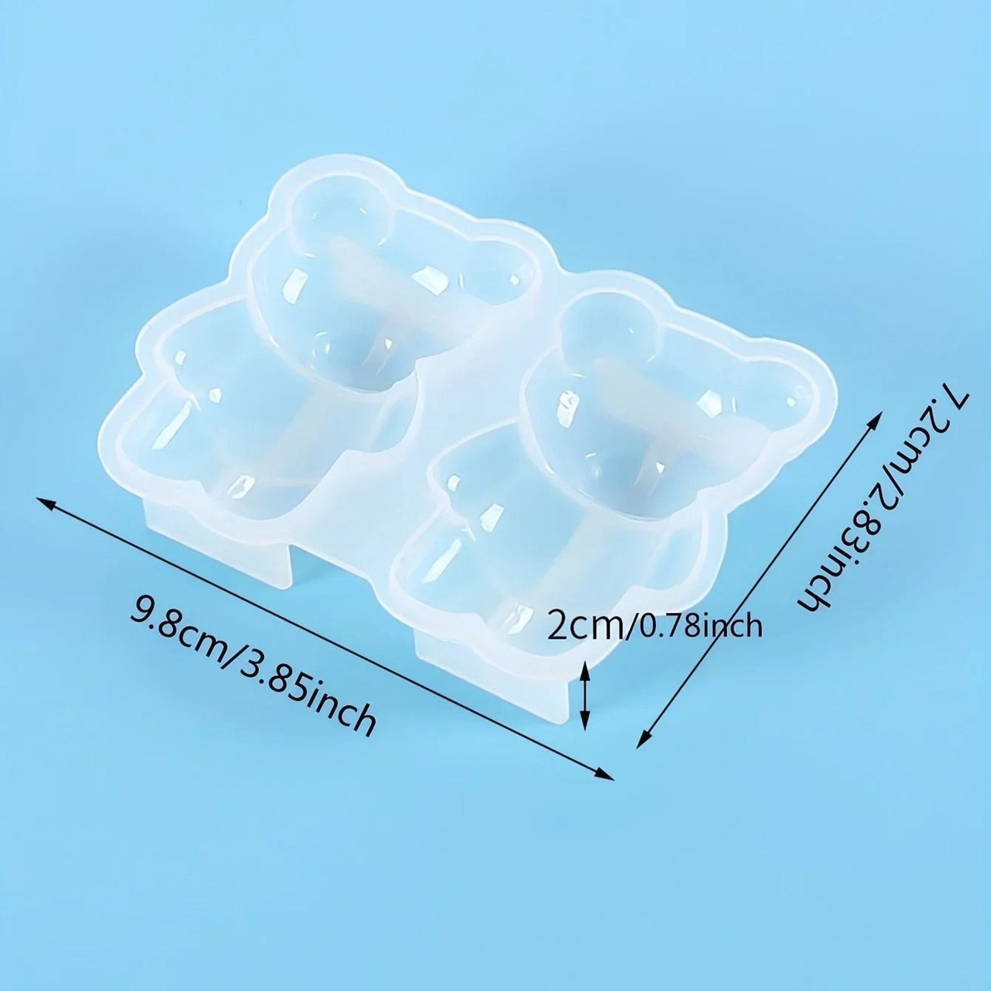 DIY Bear Silicone Resin Mold For Crystal Figurines And Crafts 4