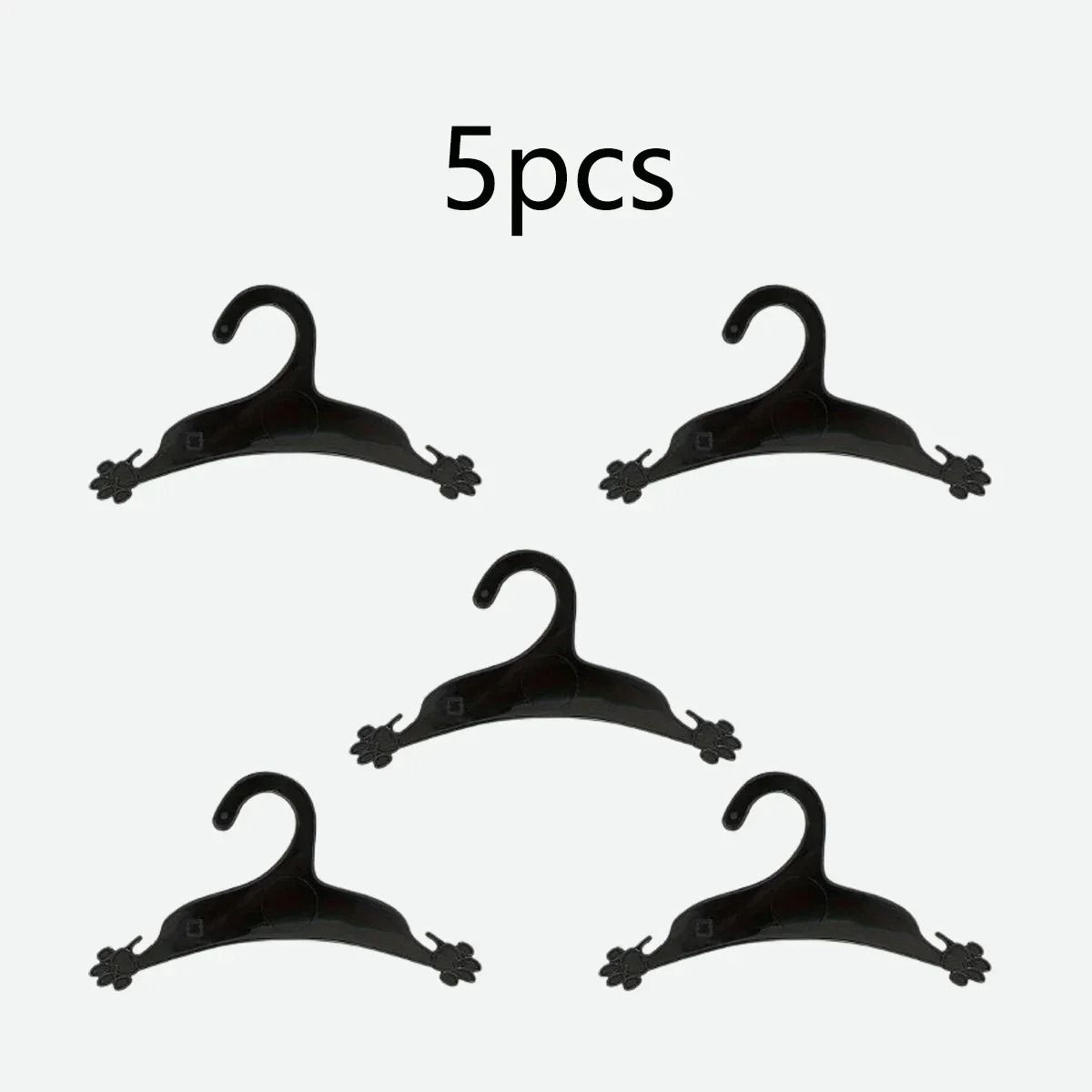 5 Pack Cute Paw Shape Pet Clothes Hangers For Dogs Cats 0