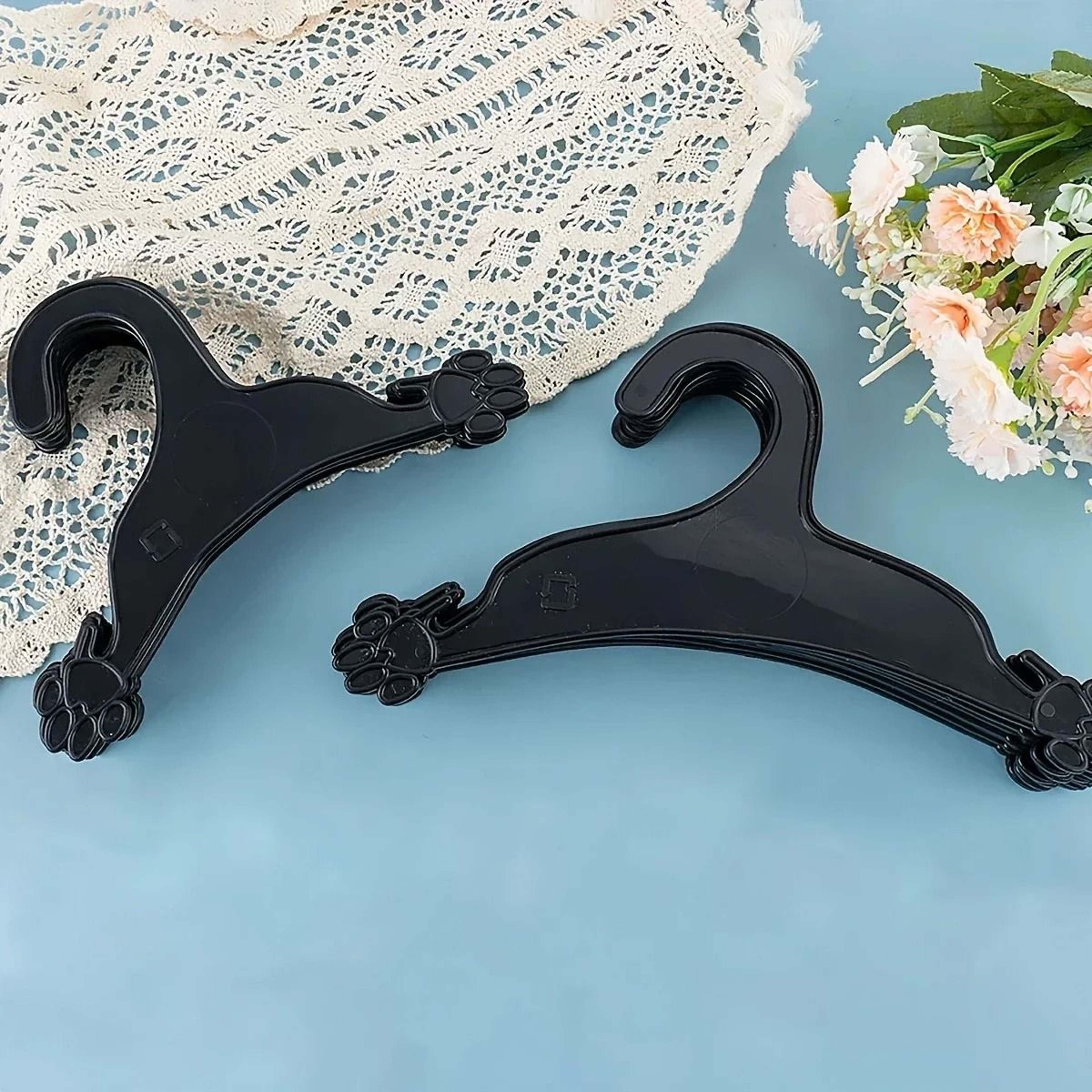 5 Pack Cute Paw Shape Pet Clothes Hangers For Dogs Cats 6
