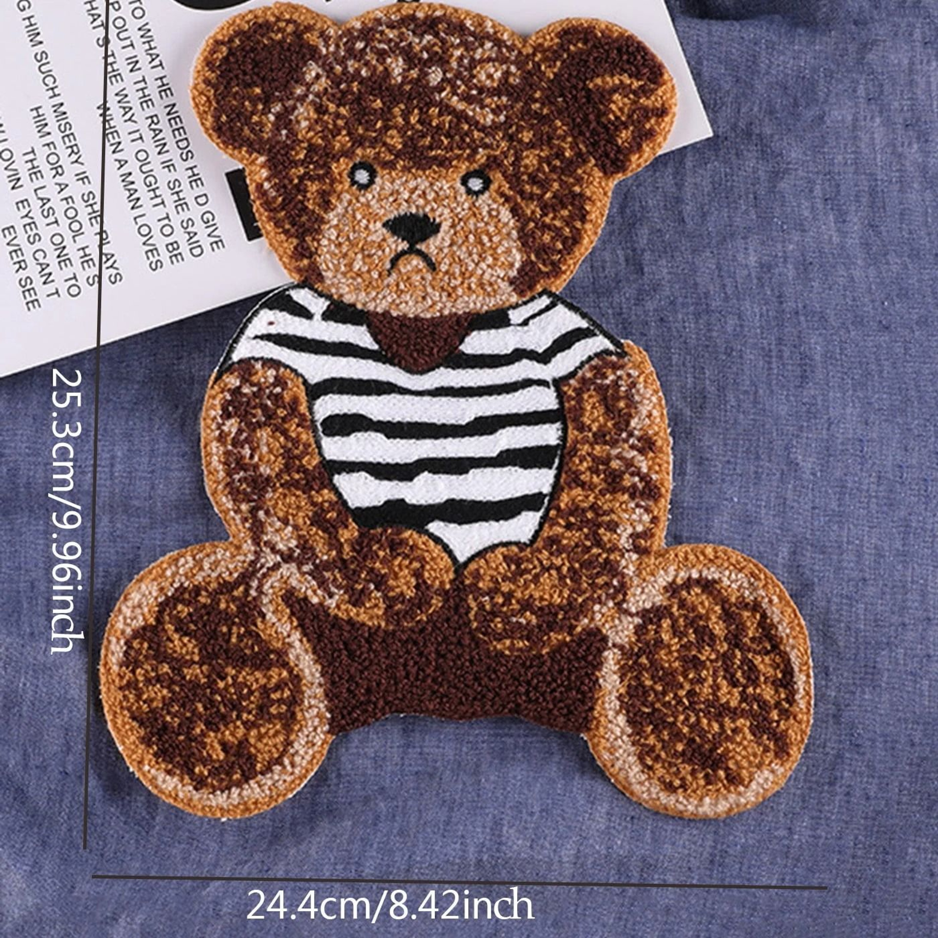 Cute Teddy Bear Embroidered Sew On Patches For Clothes Bags Jackets 4