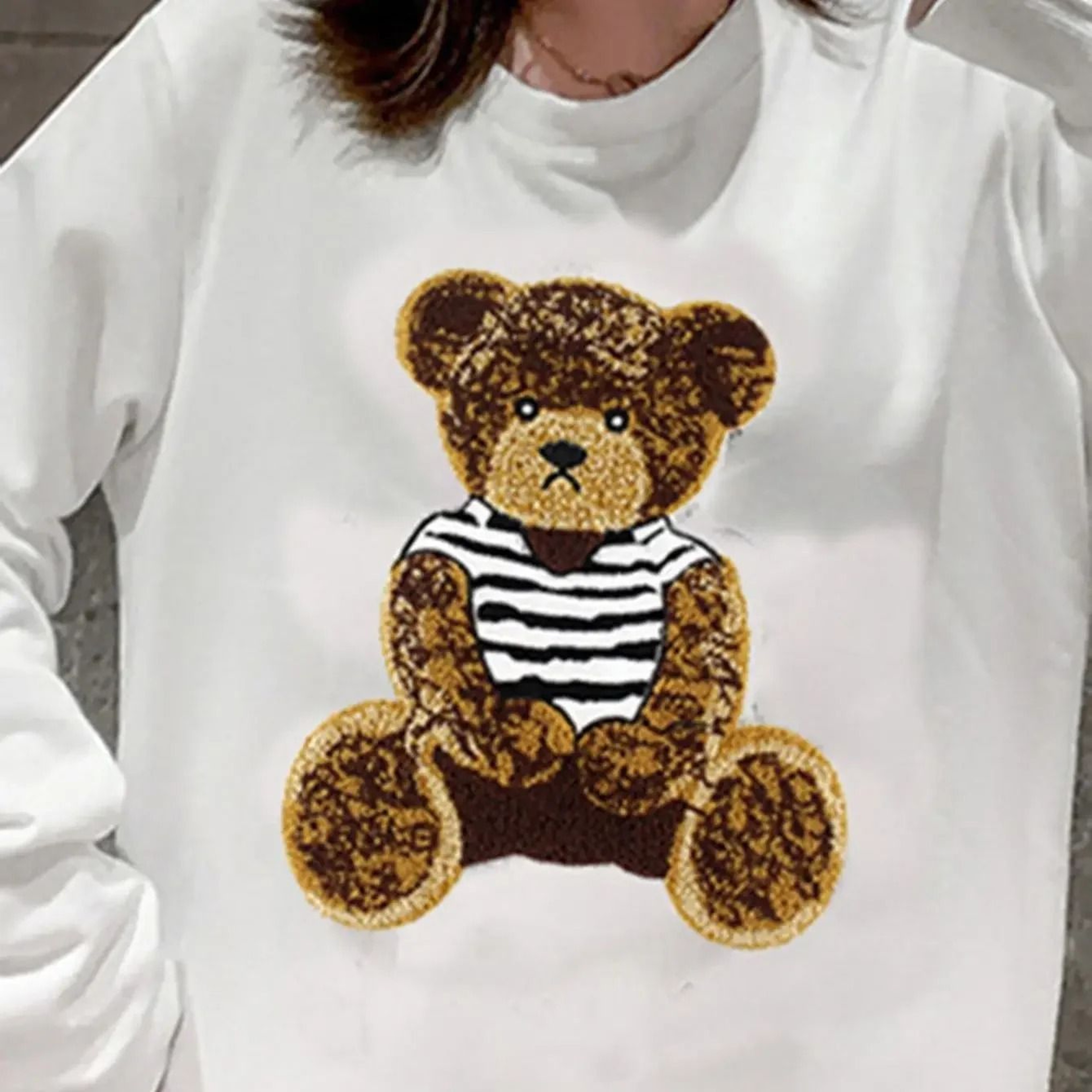 Cute Teddy Bear Embroidered Sew On Patches For Clothes Bags Jackets 0