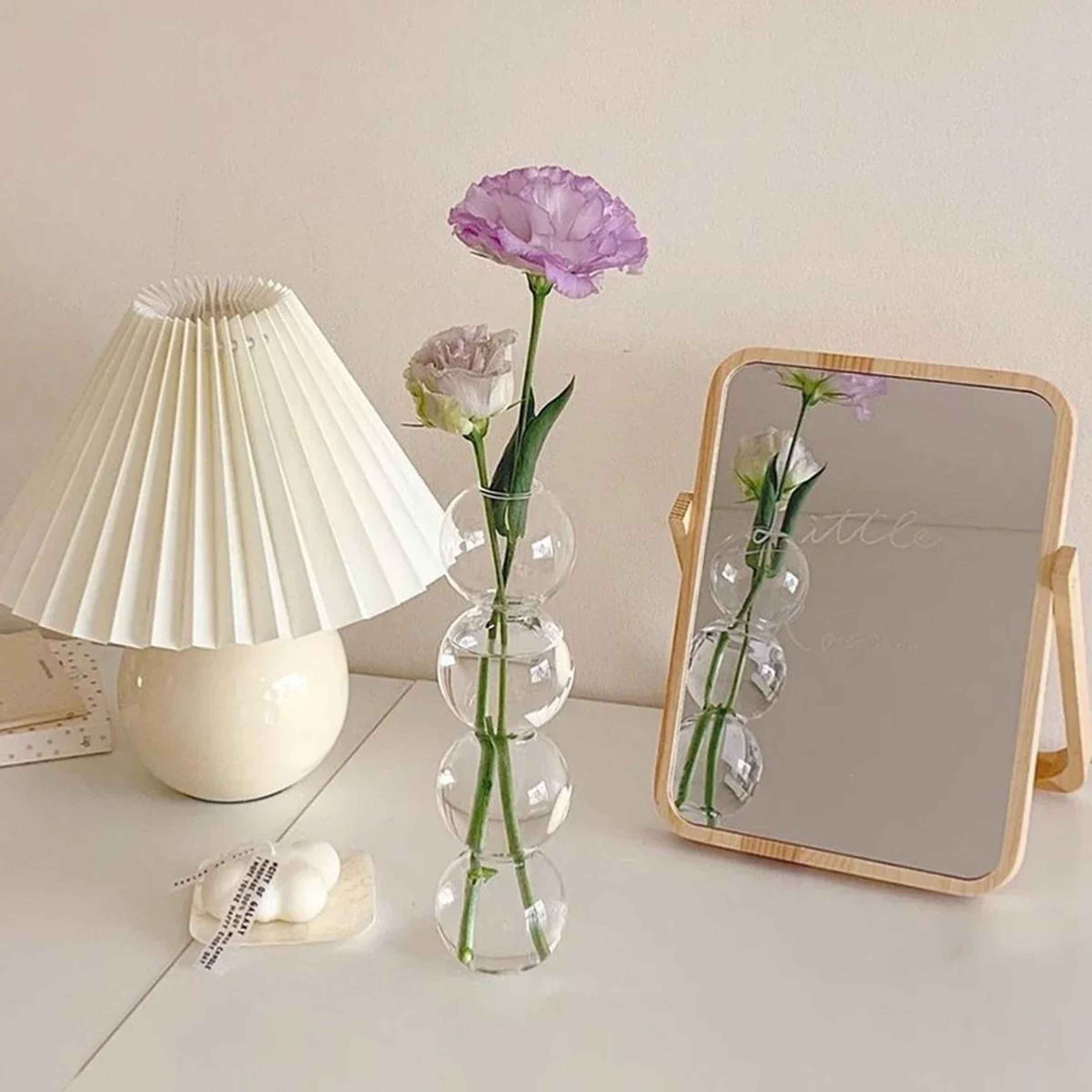 Colorful Glass Bubble Vase Creative Transparent Flower Holder For Modern Home Decor 5