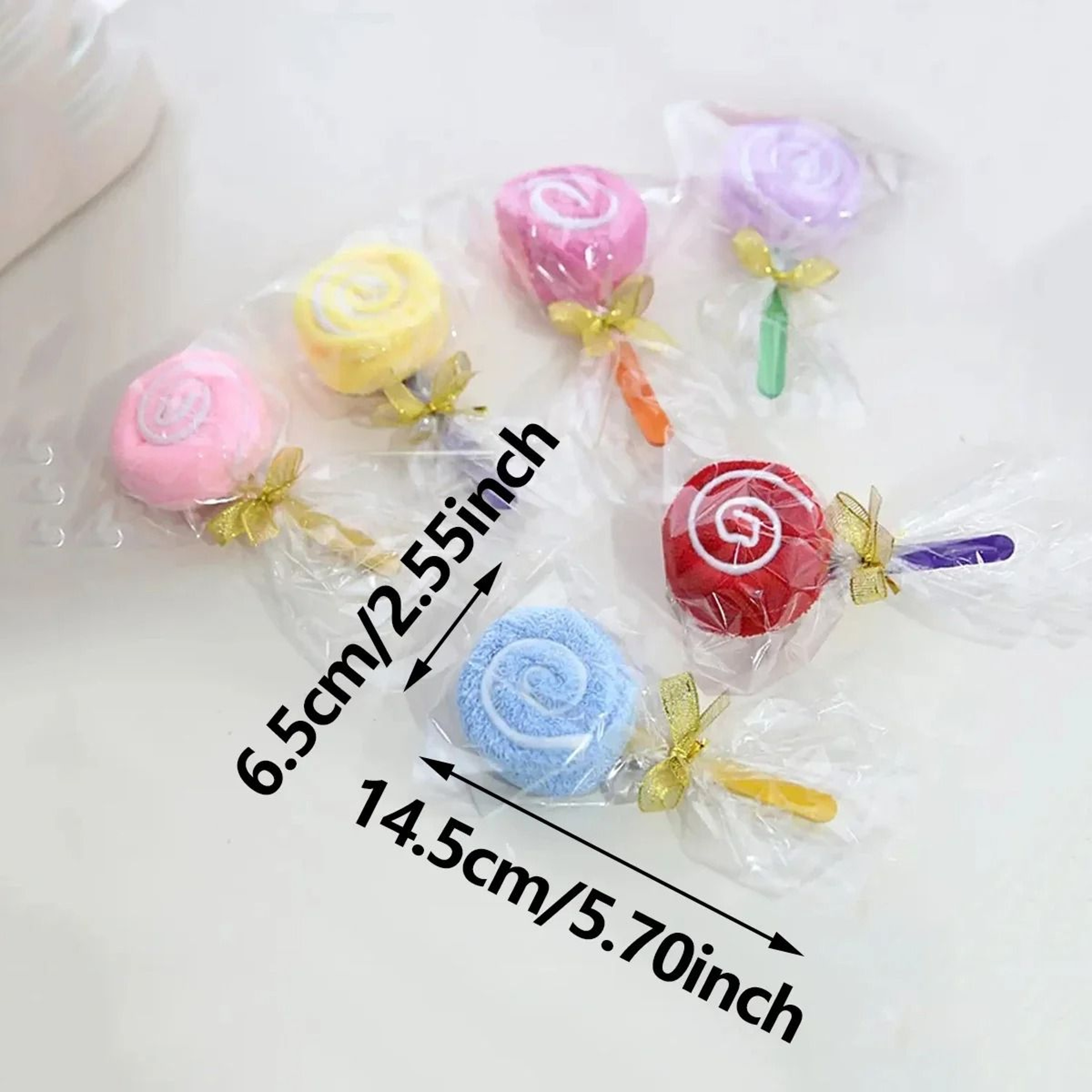 Cute Lollipop Towel Gift Set For Weddings Birthdays And Party Favors 3