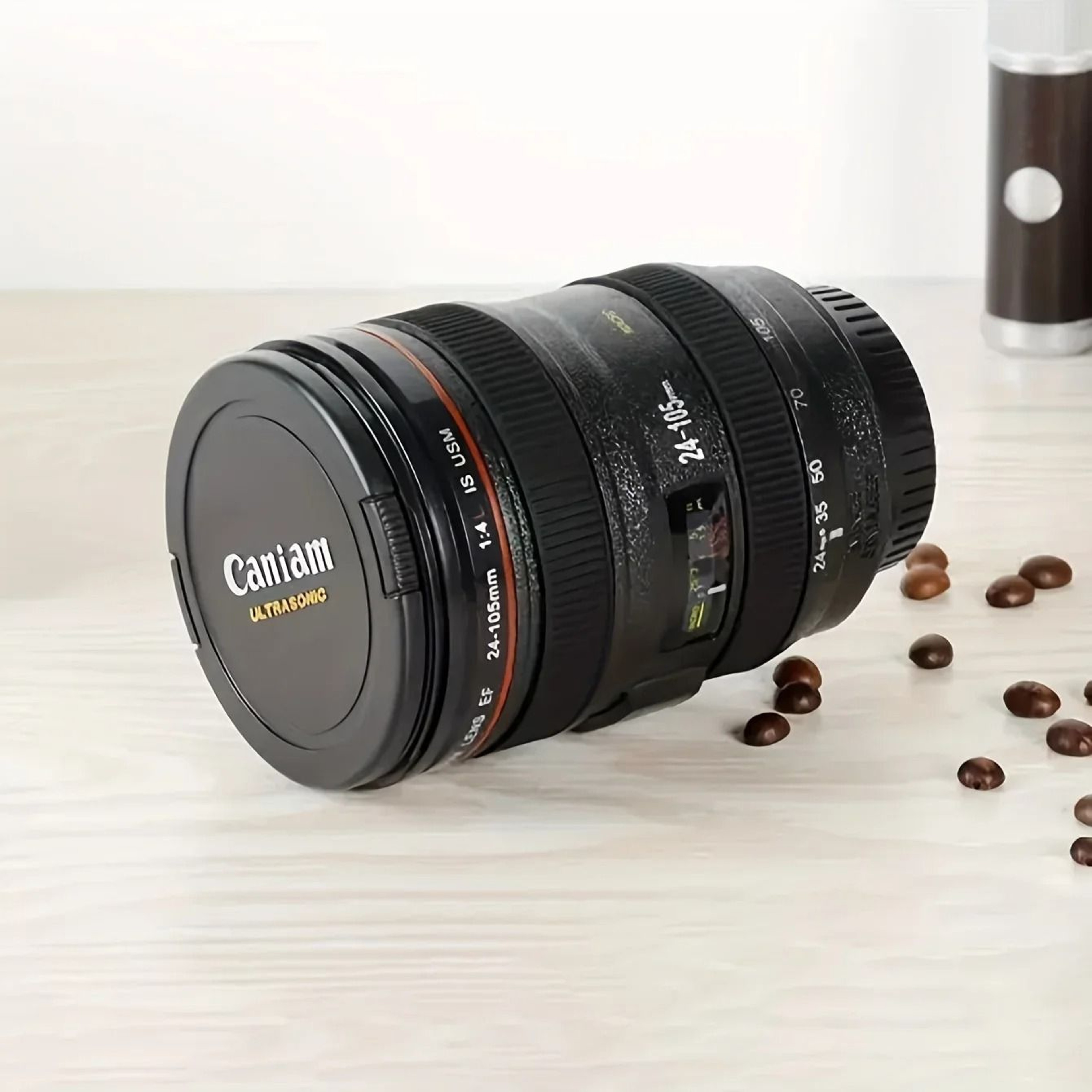 Camera Lens Coffee Mug Stainless Steel Photography Cup For Everyday Drinks 3