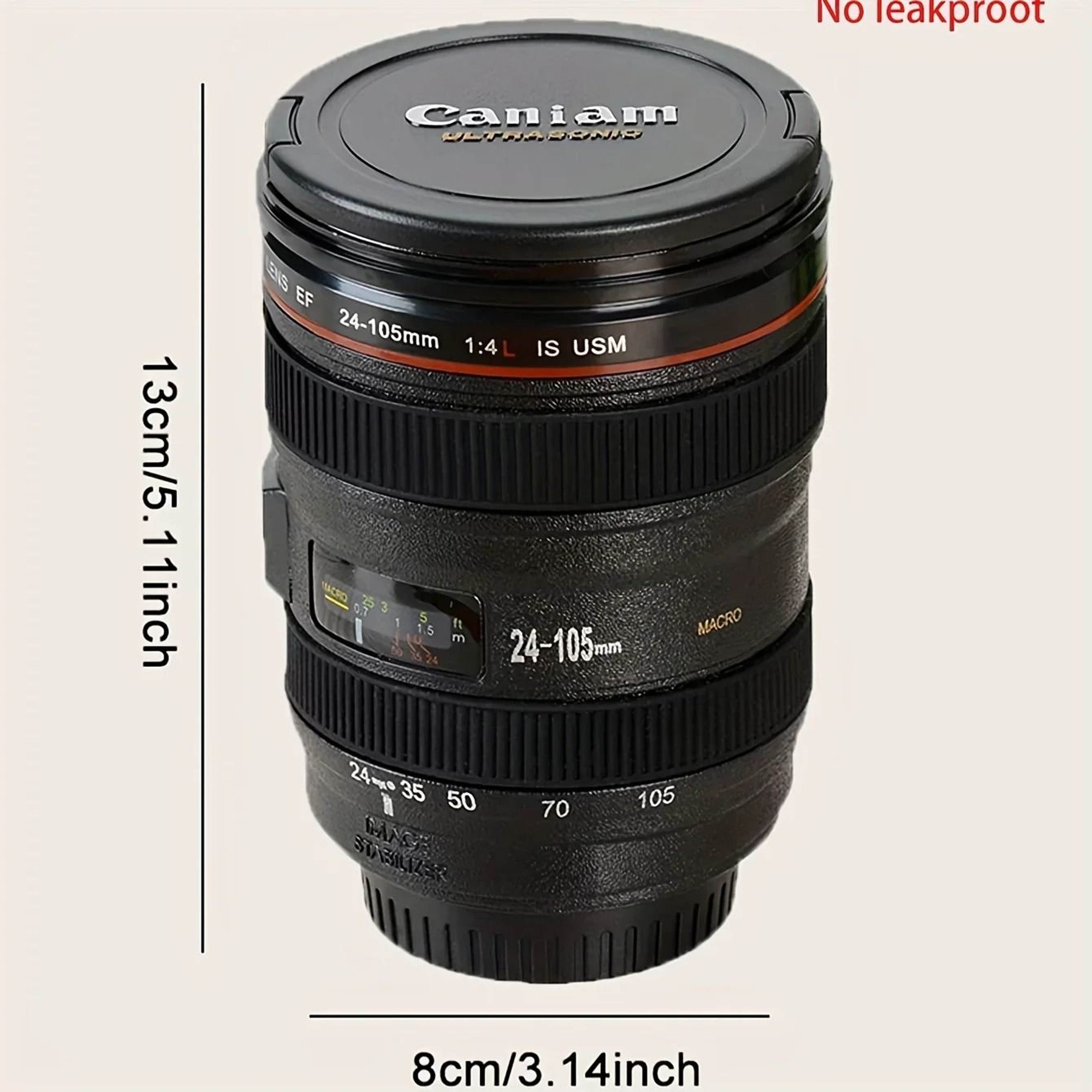 Camera Lens Coffee Mug Stainless Steel Photography Cup For Everyday Drinks 2
