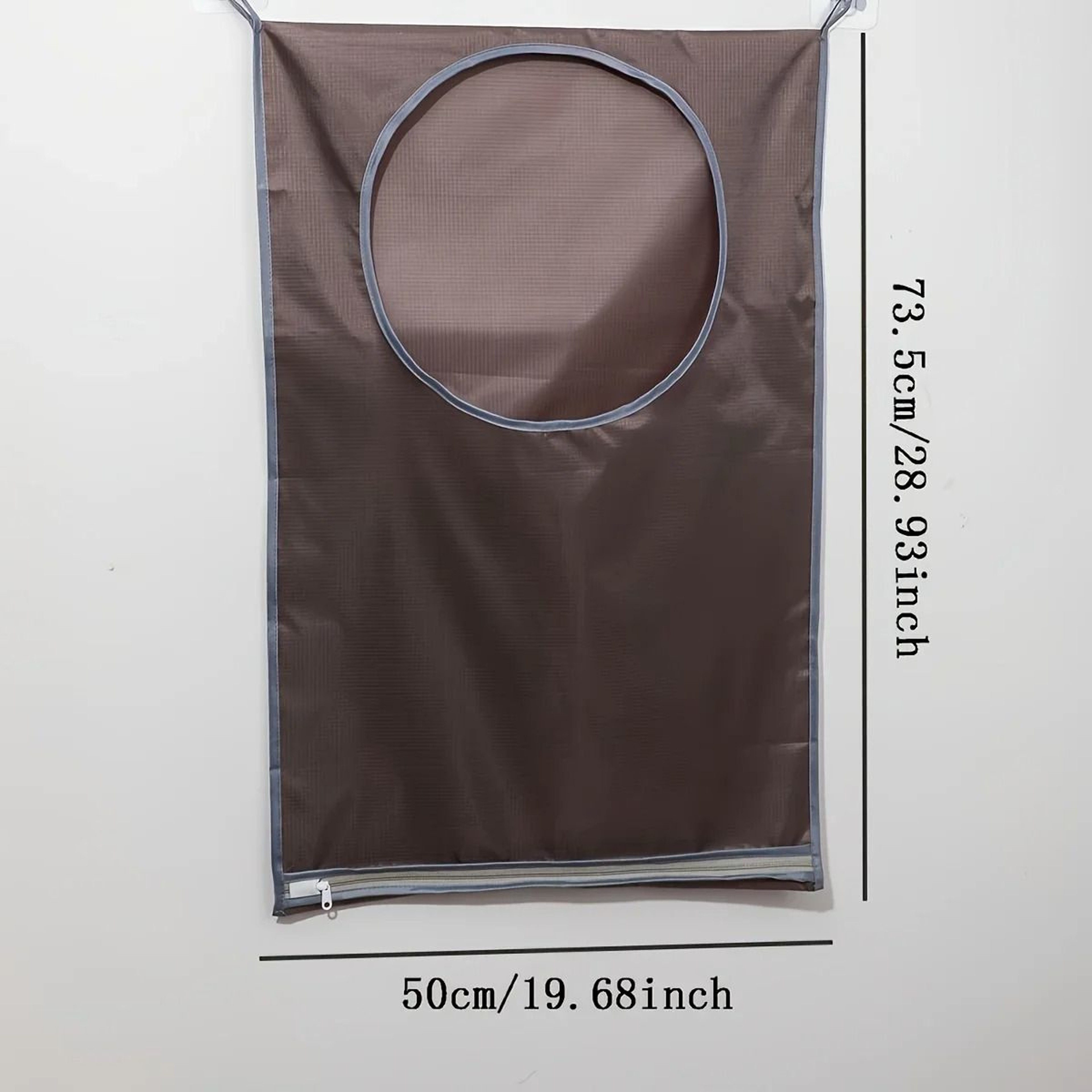 Large Hanging Laundry Basket Foldable Oxford Cloth Bag With Storage Pockets 4