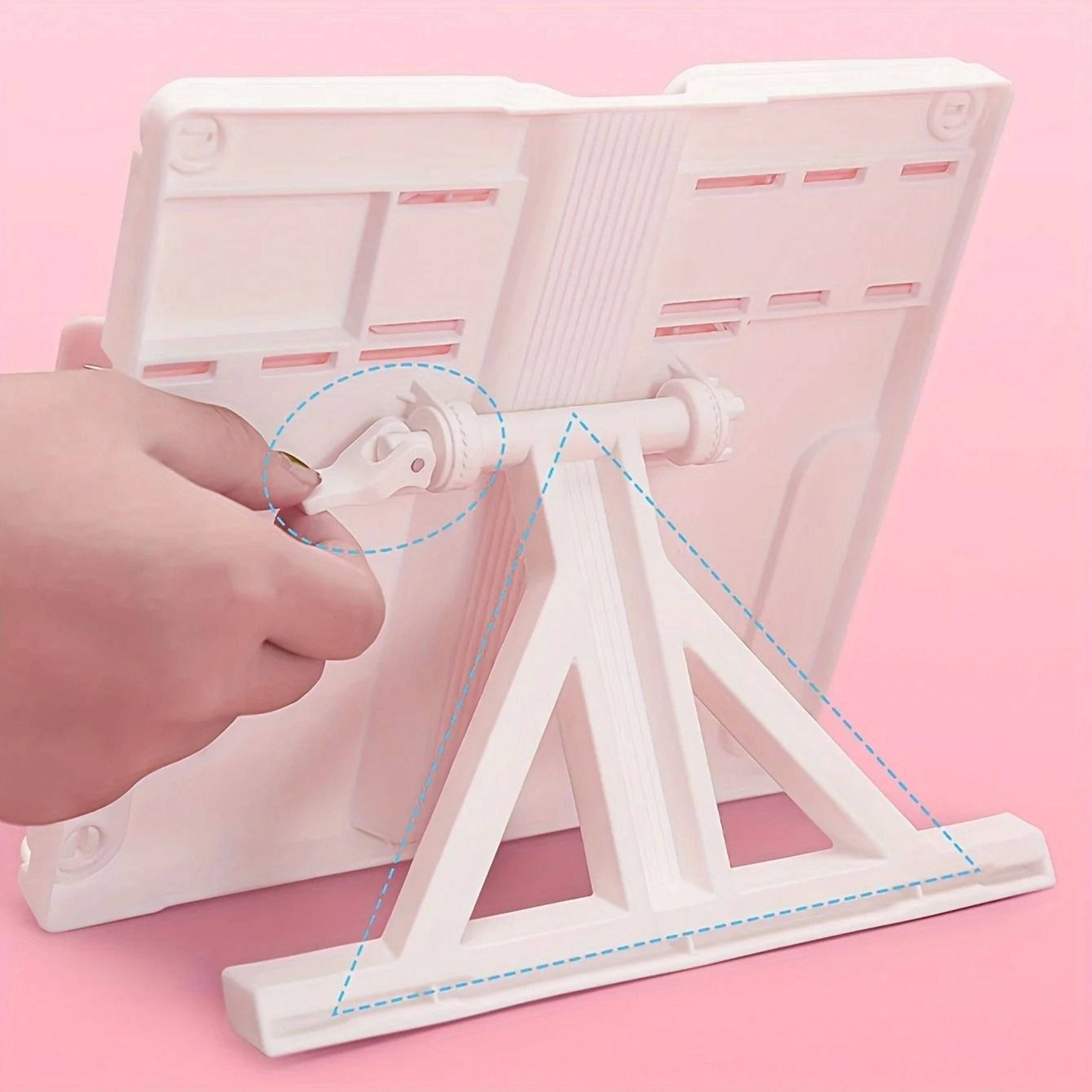 Adjustable Portable Book Stand Foldable Reading Holder For Tablets Recipes And Documents 4