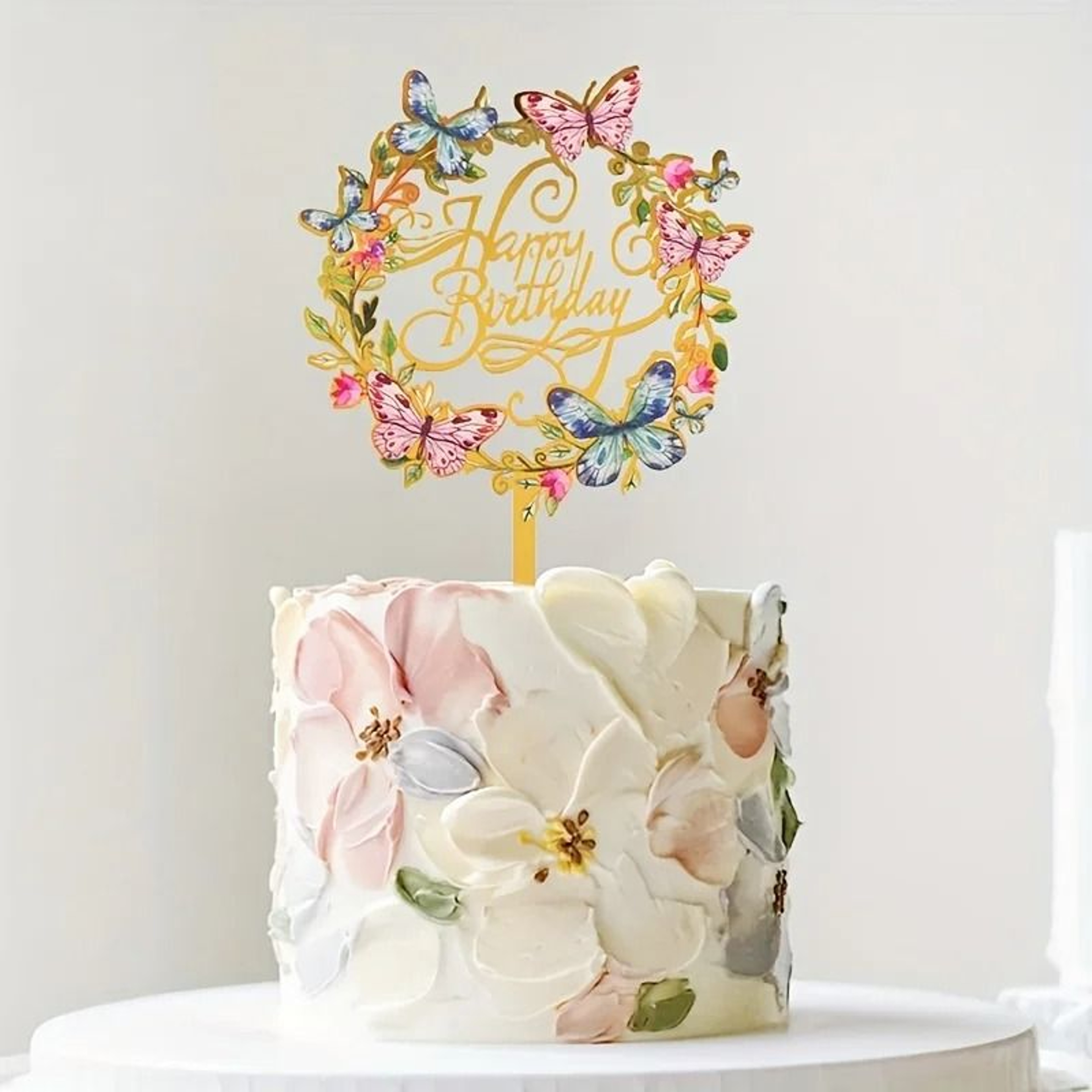 Happy Birthday Cake Topper Decorative Insert Pick For Party Cake Decorations 11