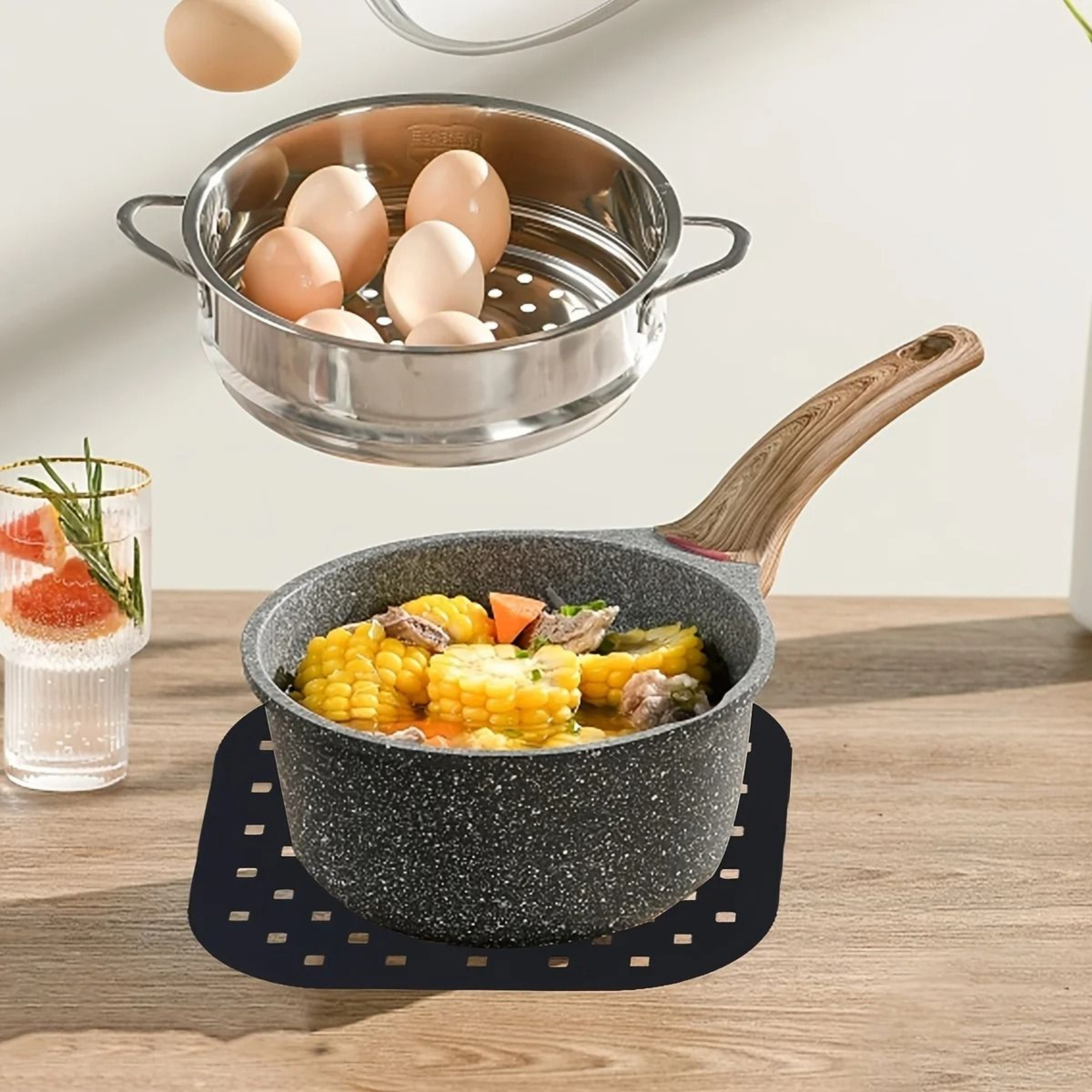 Reusable Silicone Air Fryer Liner Nonstick Baking Tray For Easy Kitchen Cleanup 2