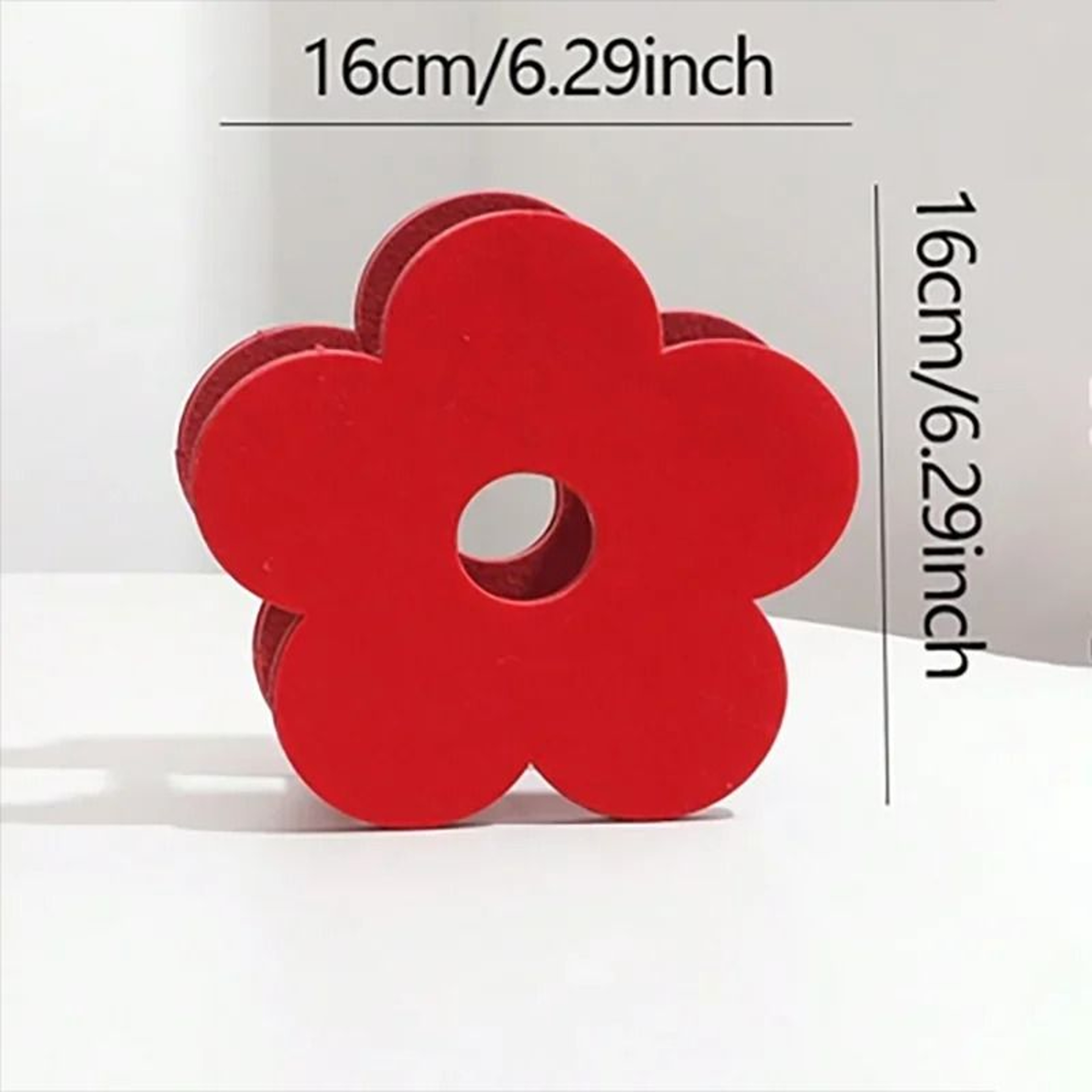 Red Good Fortune Flower Vase Decorative Wedding Arrangement Basket For Home Decor 6