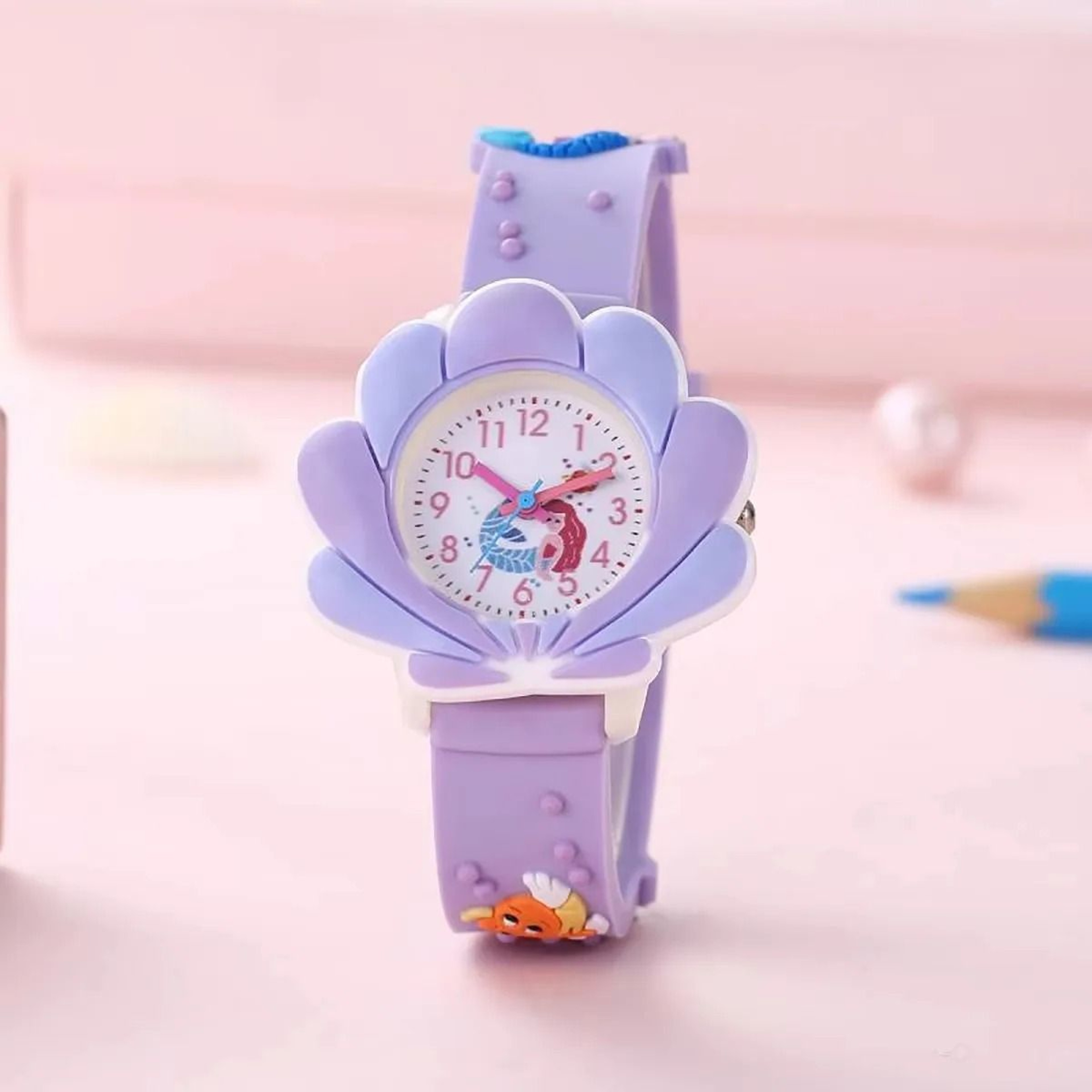 Cute Sunflower Cloud Kids Quartz Watch With Soft Silicone Strap For Girls Boys 3