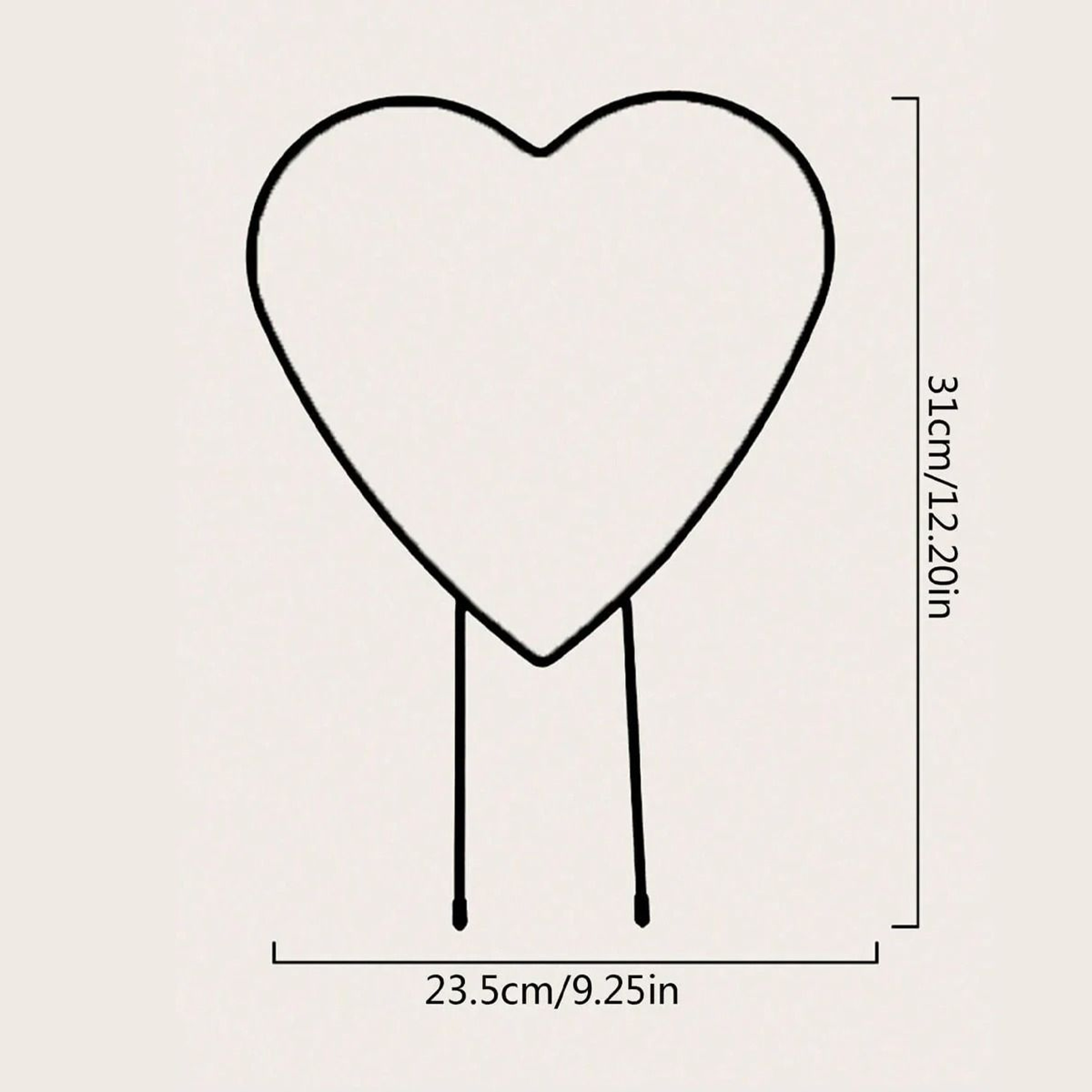 Heart Shaped Metal Garden Trellis Plant Support Frame For Climbing Vines And Flowers 2