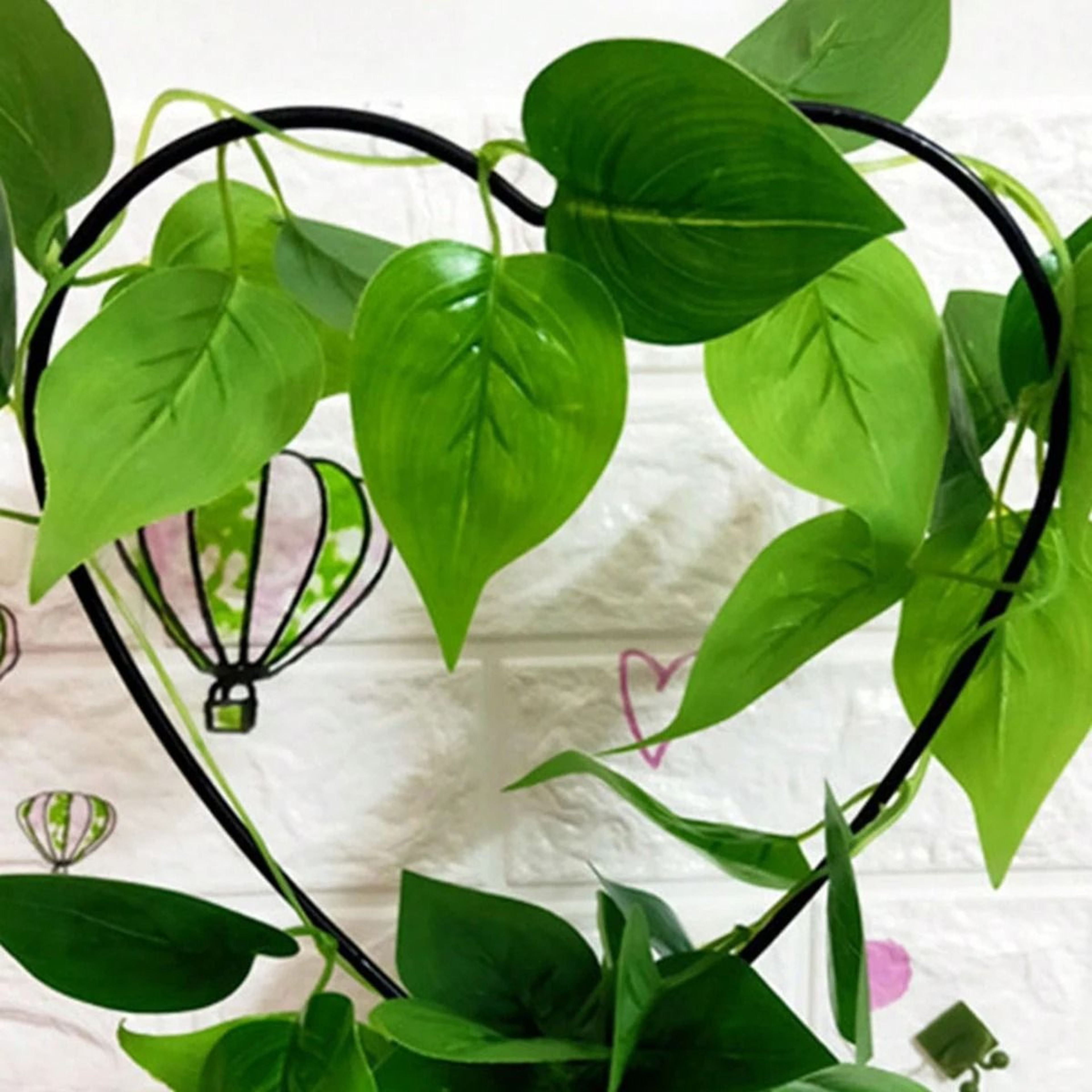 Heart Shaped Metal Garden Trellis Plant Support Frame For Climbing Vines And Flowers 3