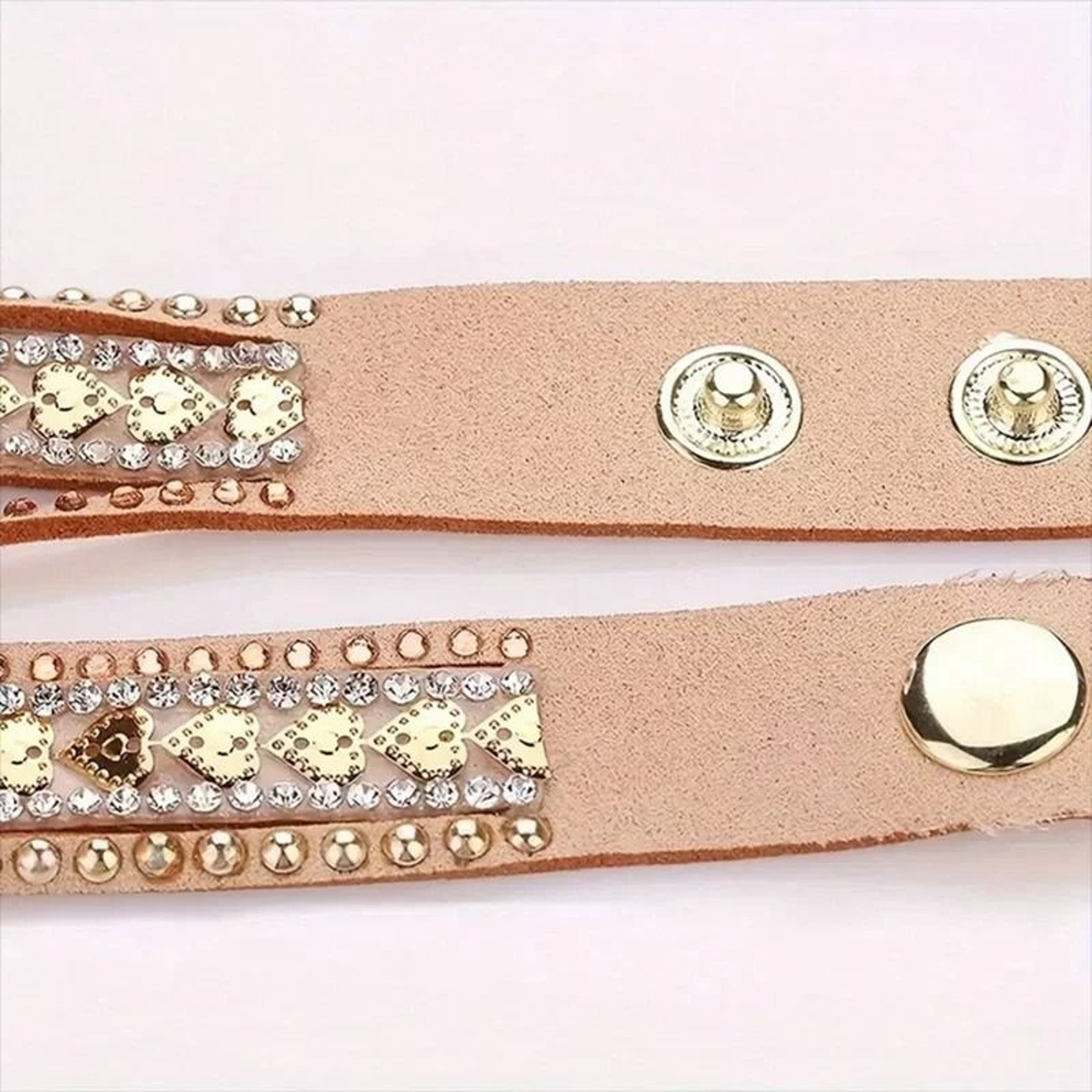 Elegant Rhinestone Womens Quartz Watch With Long Leather Wrap Bracelet Strap 5