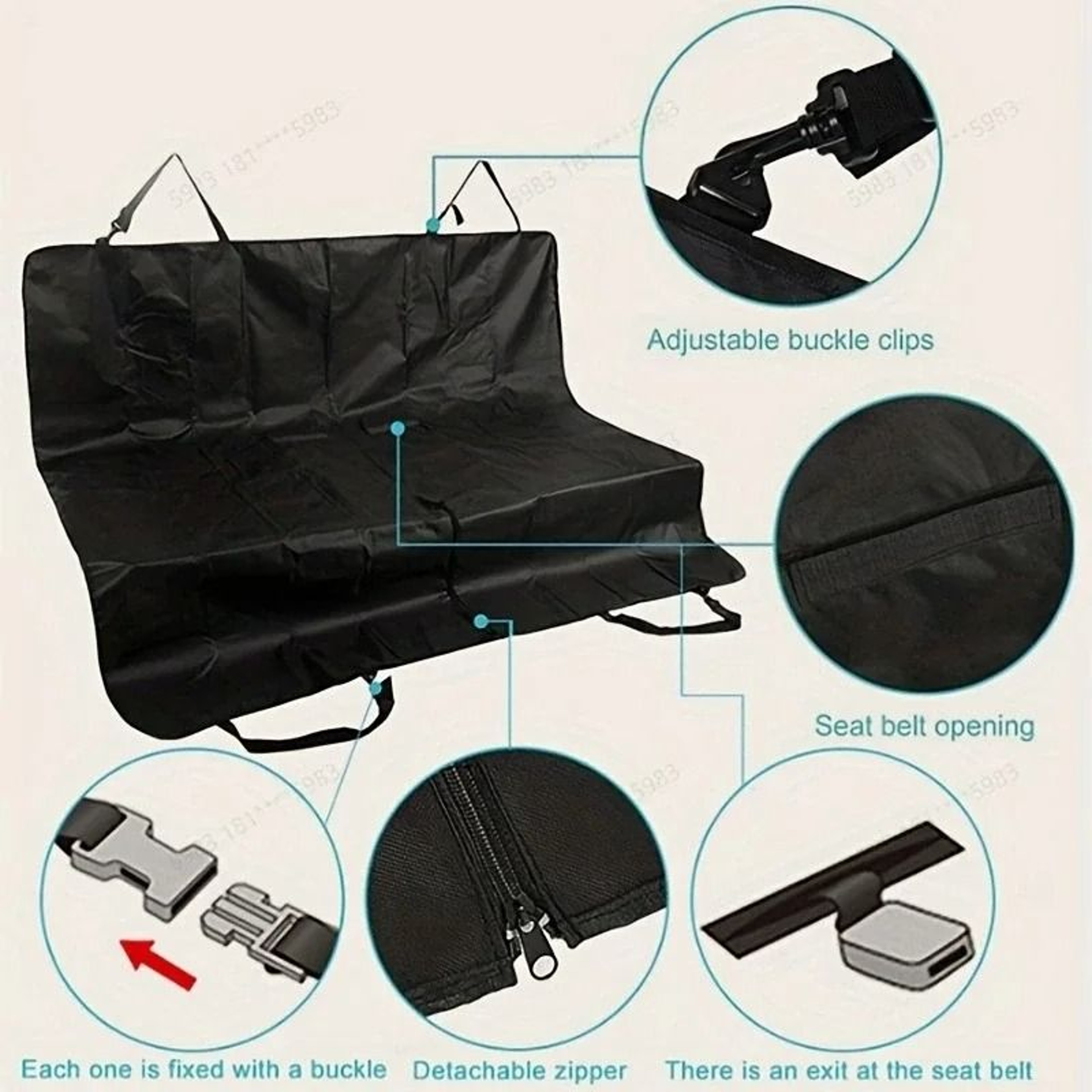 Car Trunk Pet Mat Protective Dog Blanket For Travel And Vehicle Storage 7
