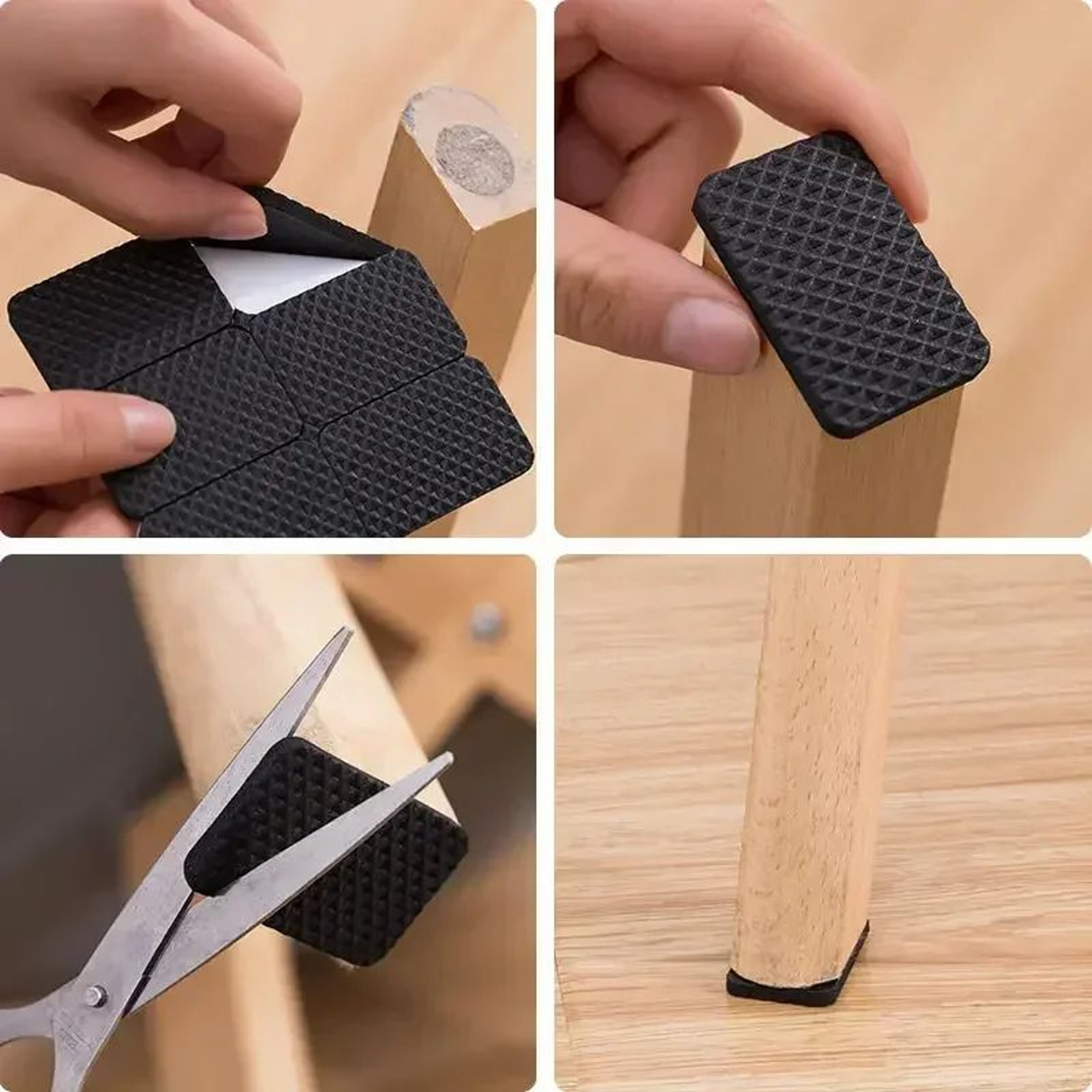 SelfAdhesive Furniture Foot Protection Pads  AntiSlip Chair Leg Floor Protectors For ScratchFree Fl 4