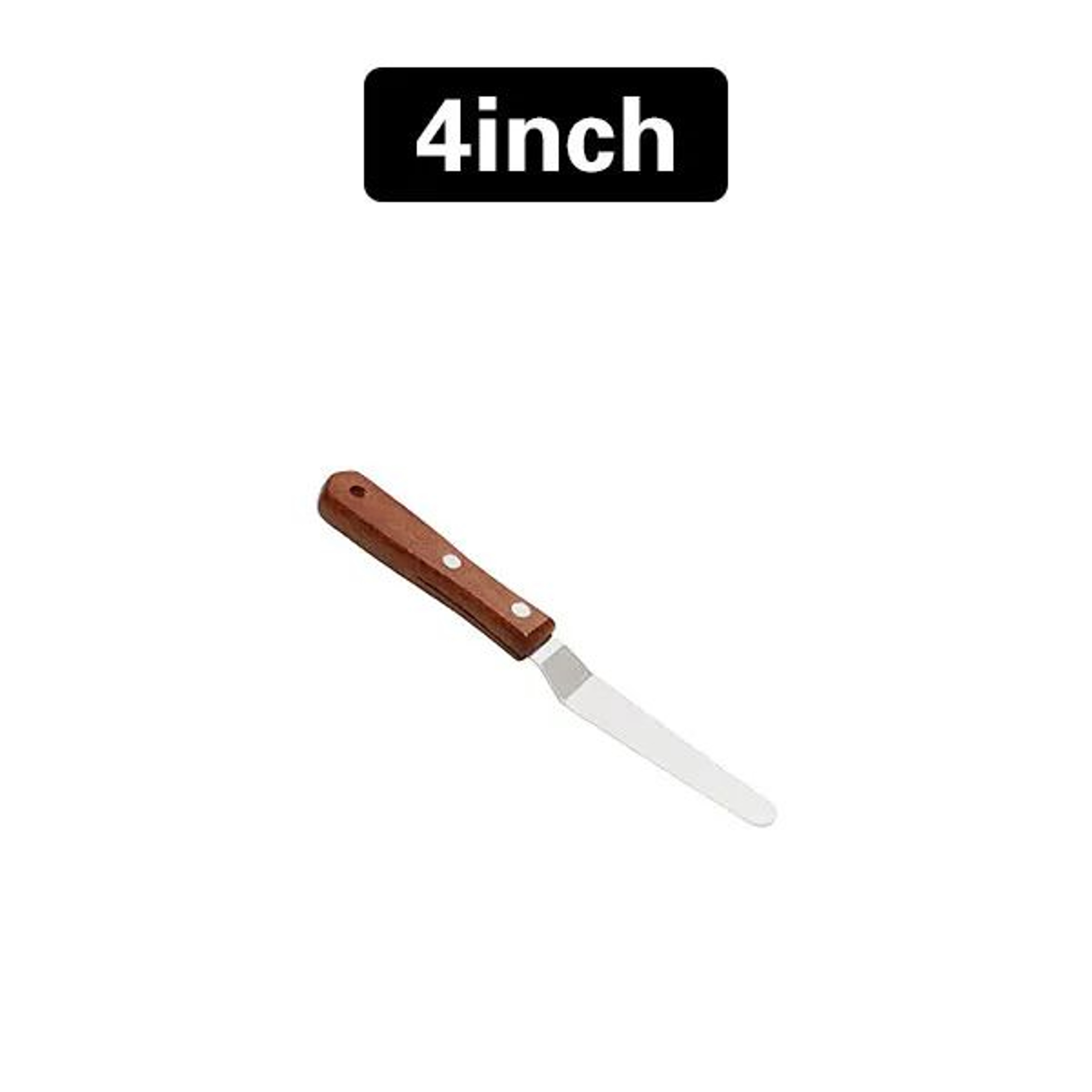 Stainless Steel Cake Icing Spatula With Wooden Handle  Professional Frosting Knife 412 Inch Options 4