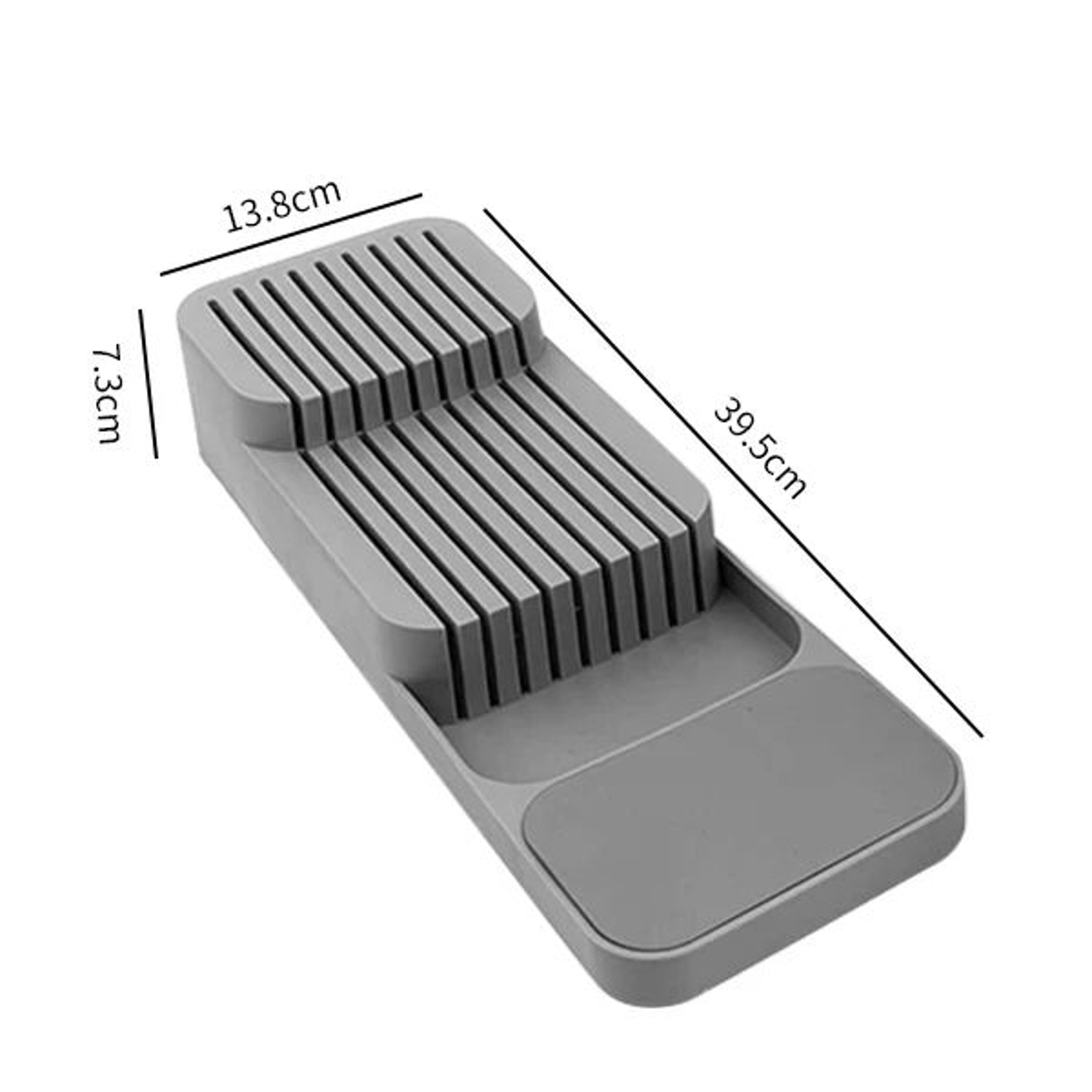 Expandable Silverware Drawer Organizer With Knife Holder  Adjustable Cutlery Organizer For Kitchen  3