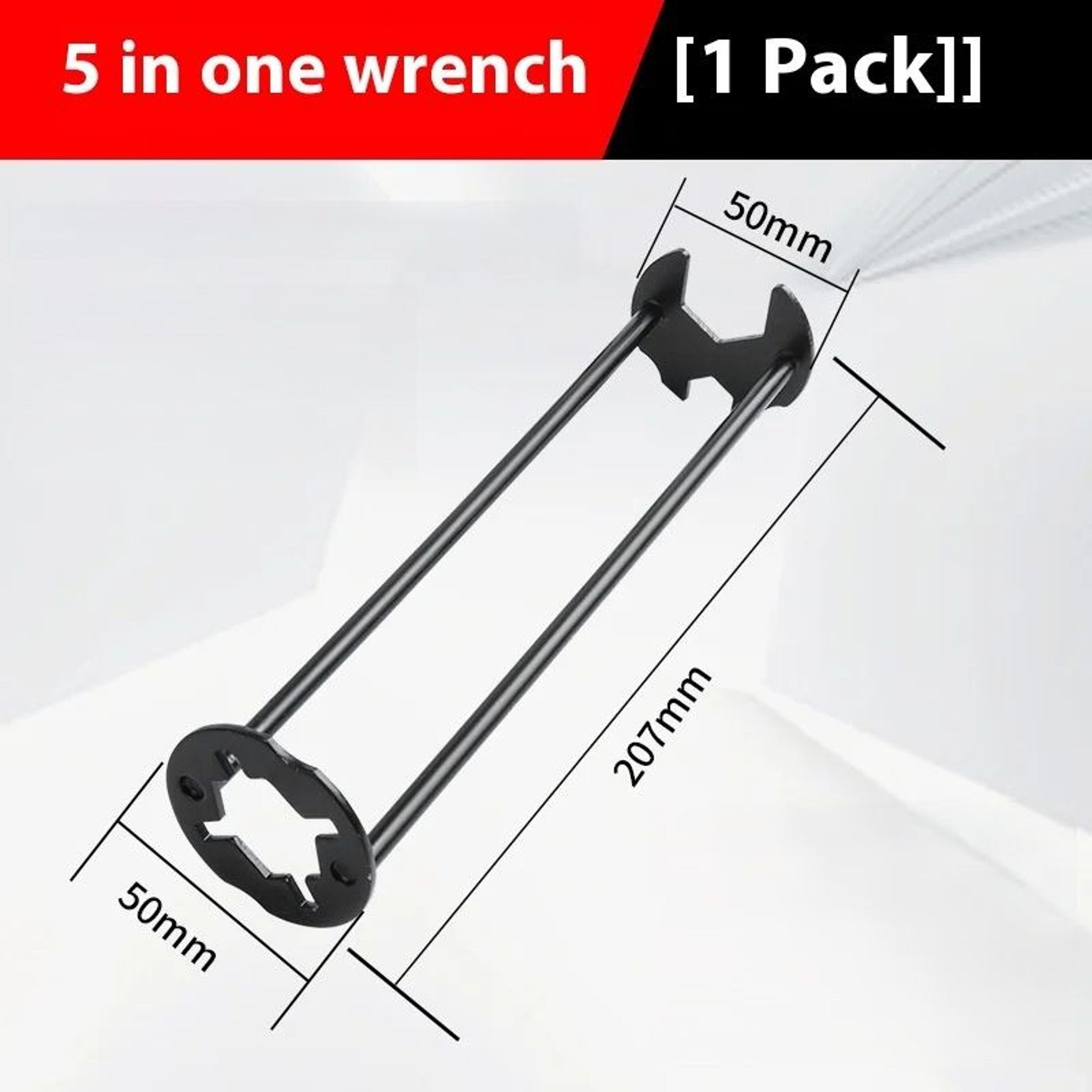 5in1 Multifunction Sink Wrench  Carbon Steel Faucet  Plumbing Repair Tool 3
