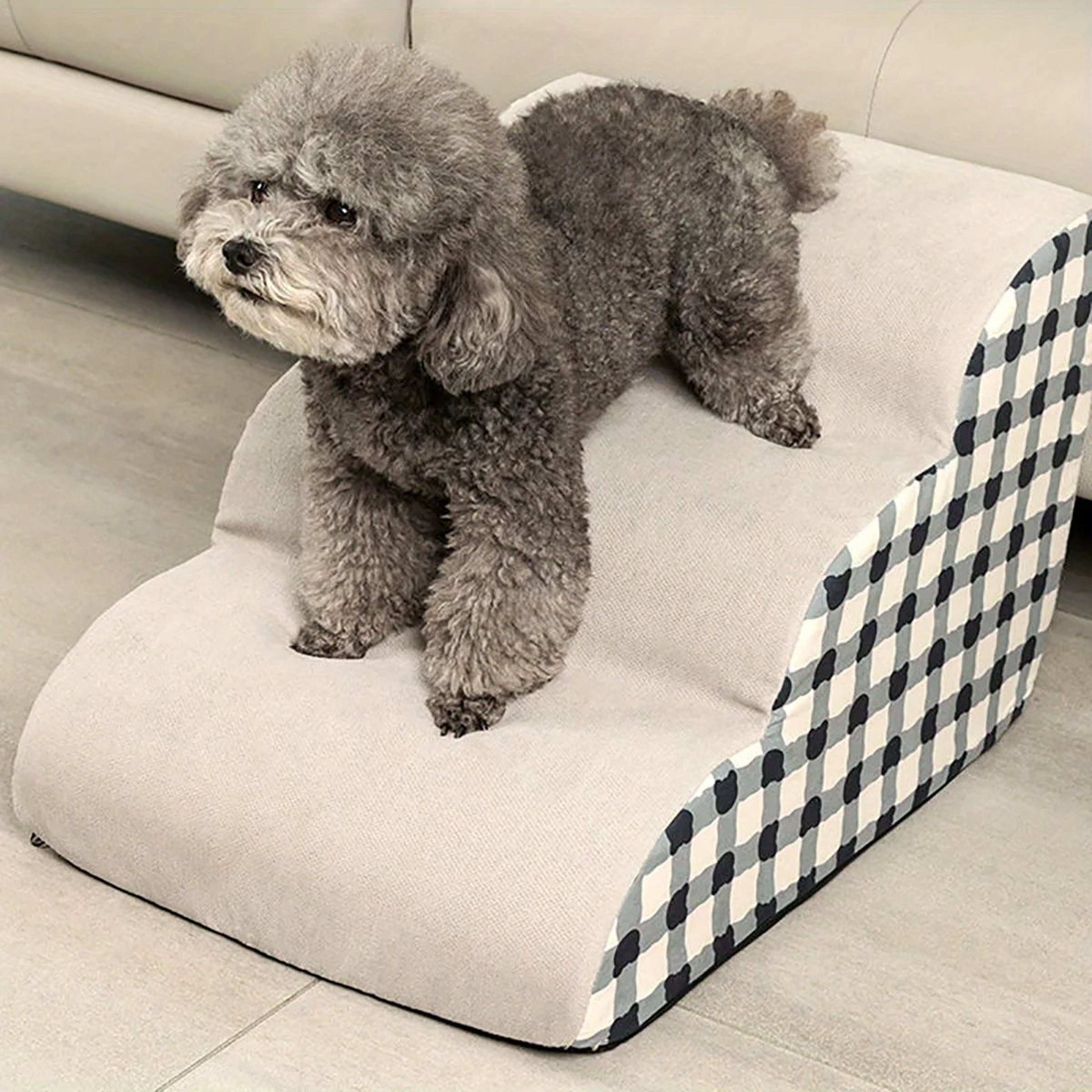 MultiLayer Pet Stairs With Cushion  Soft Climbing Steps For Dogs  Cats To Beds And Sofas 1
