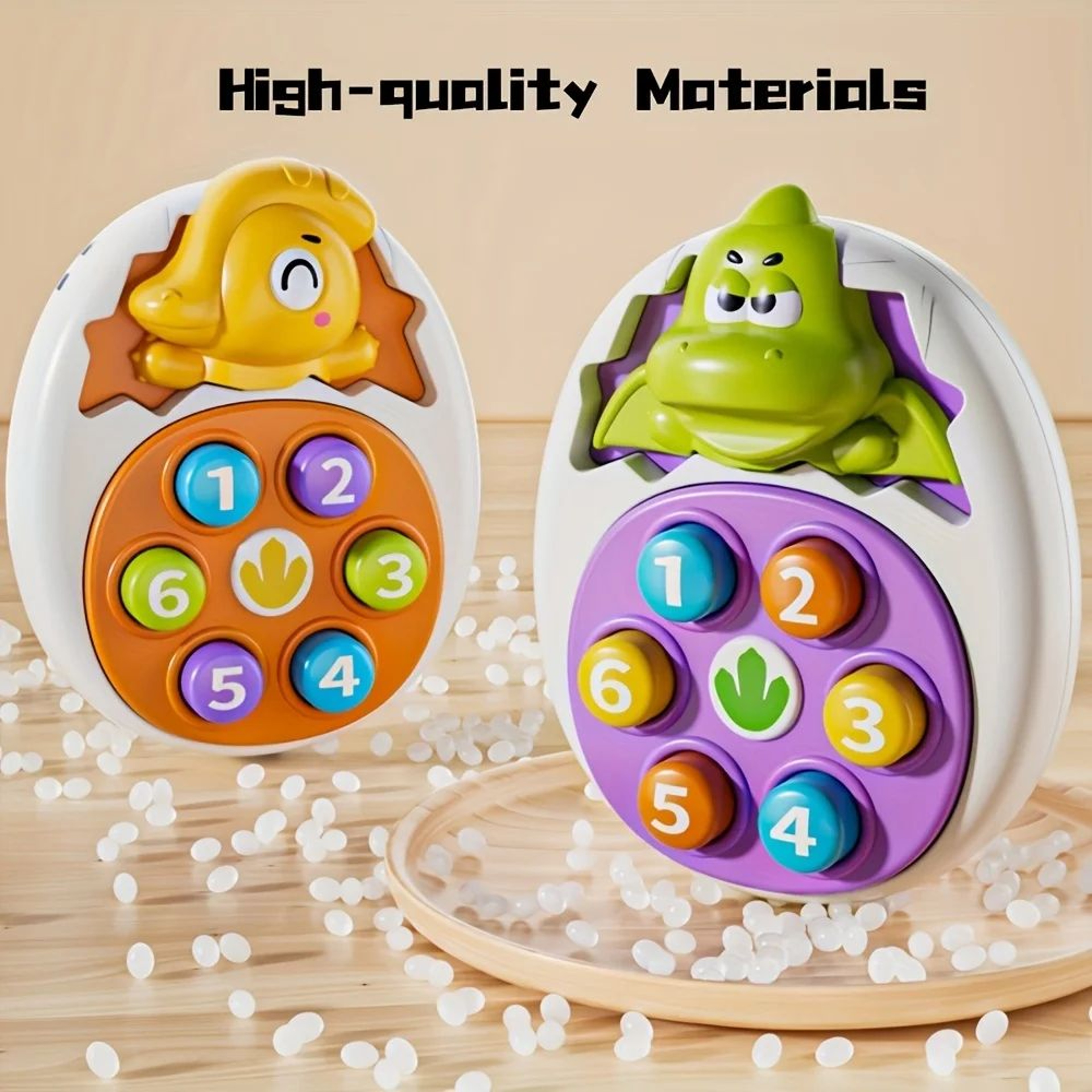 Dinosaur Press  Tap Learning Toy  Interactive Toddler Educational Toy With Colorful Sensory Play 5